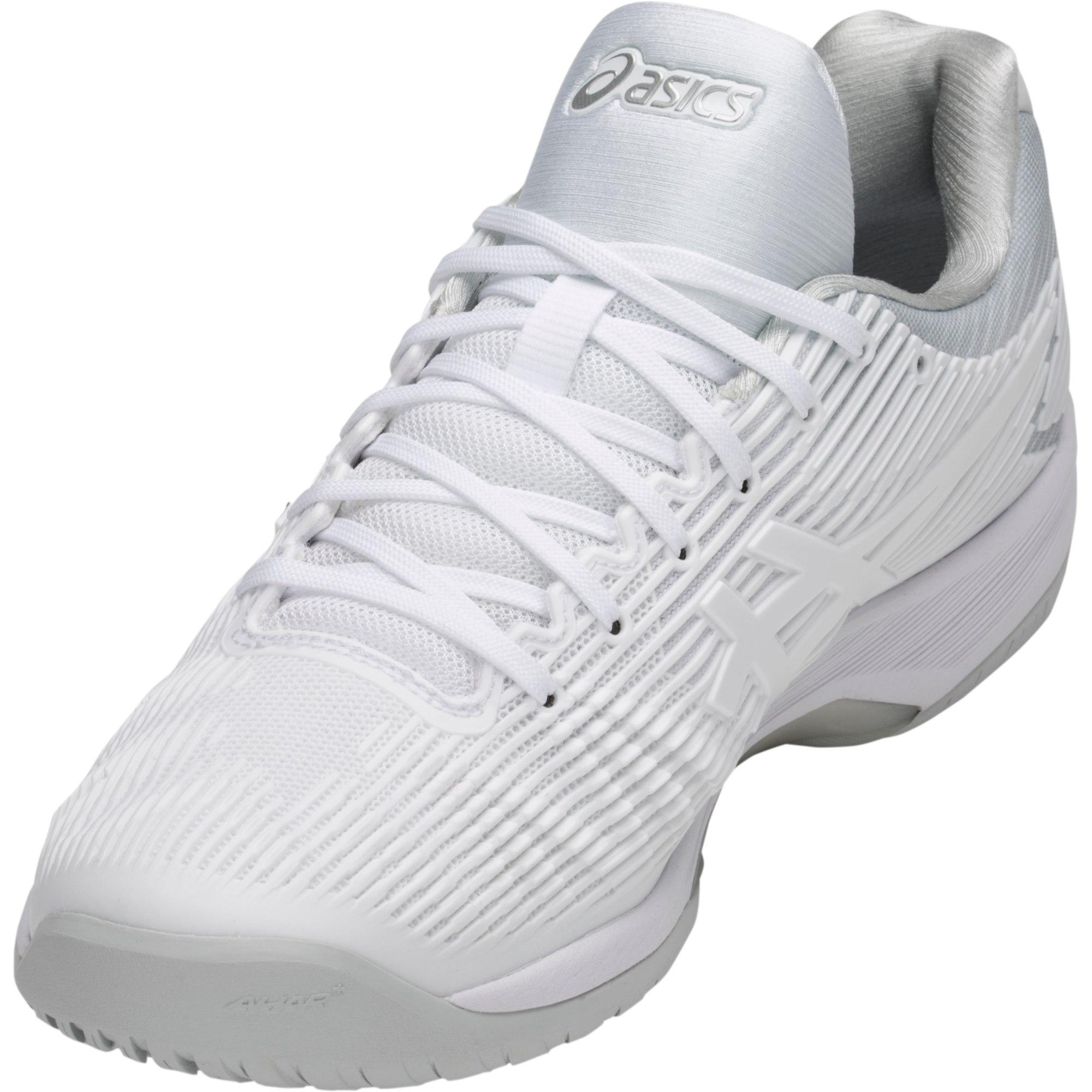 Asics Mens Solution Speed FF Tennis Shoes White/Silver