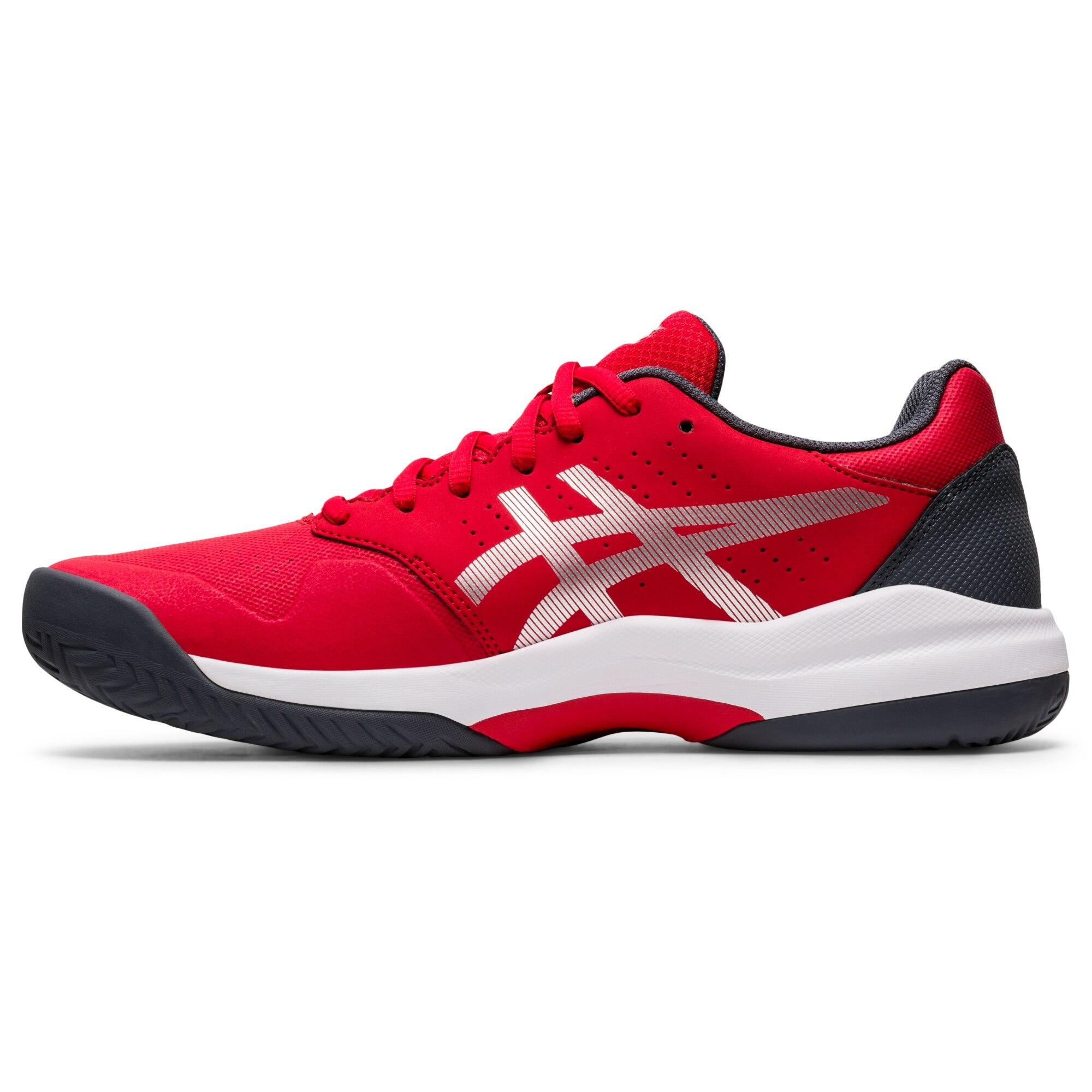 Asics Mens GEL-Game 7 Tennis Shoes - Classic Red/Pure Silver - www.bagssaleusa.com