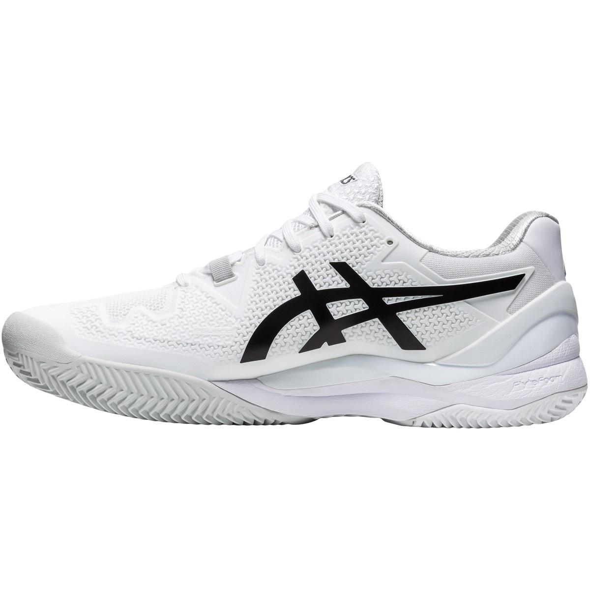 Asics Mens GELResolution 8 Clay Tennis Shoes White/Black