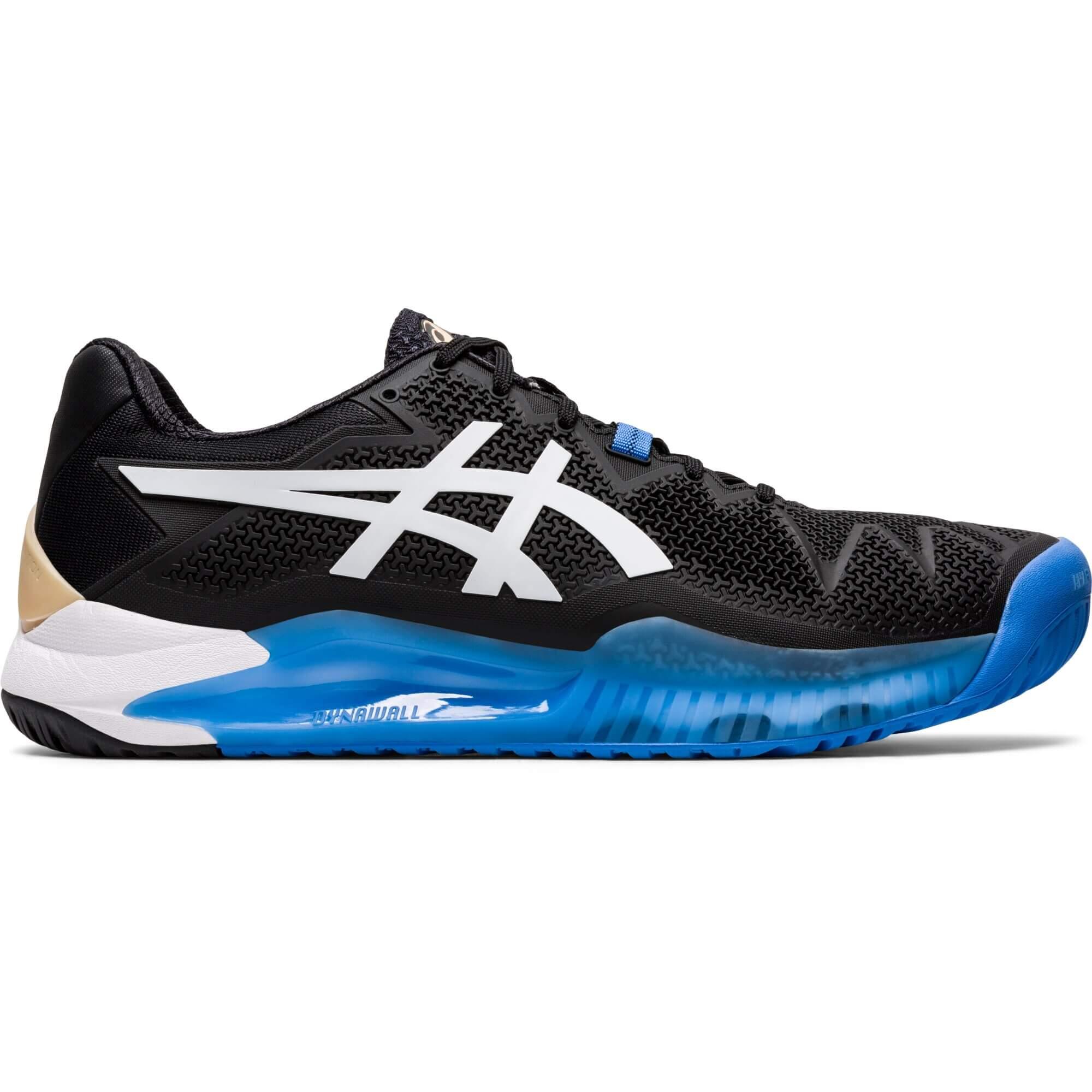 Asics Mens GELResolution 8 Tennis Shoes Black/White