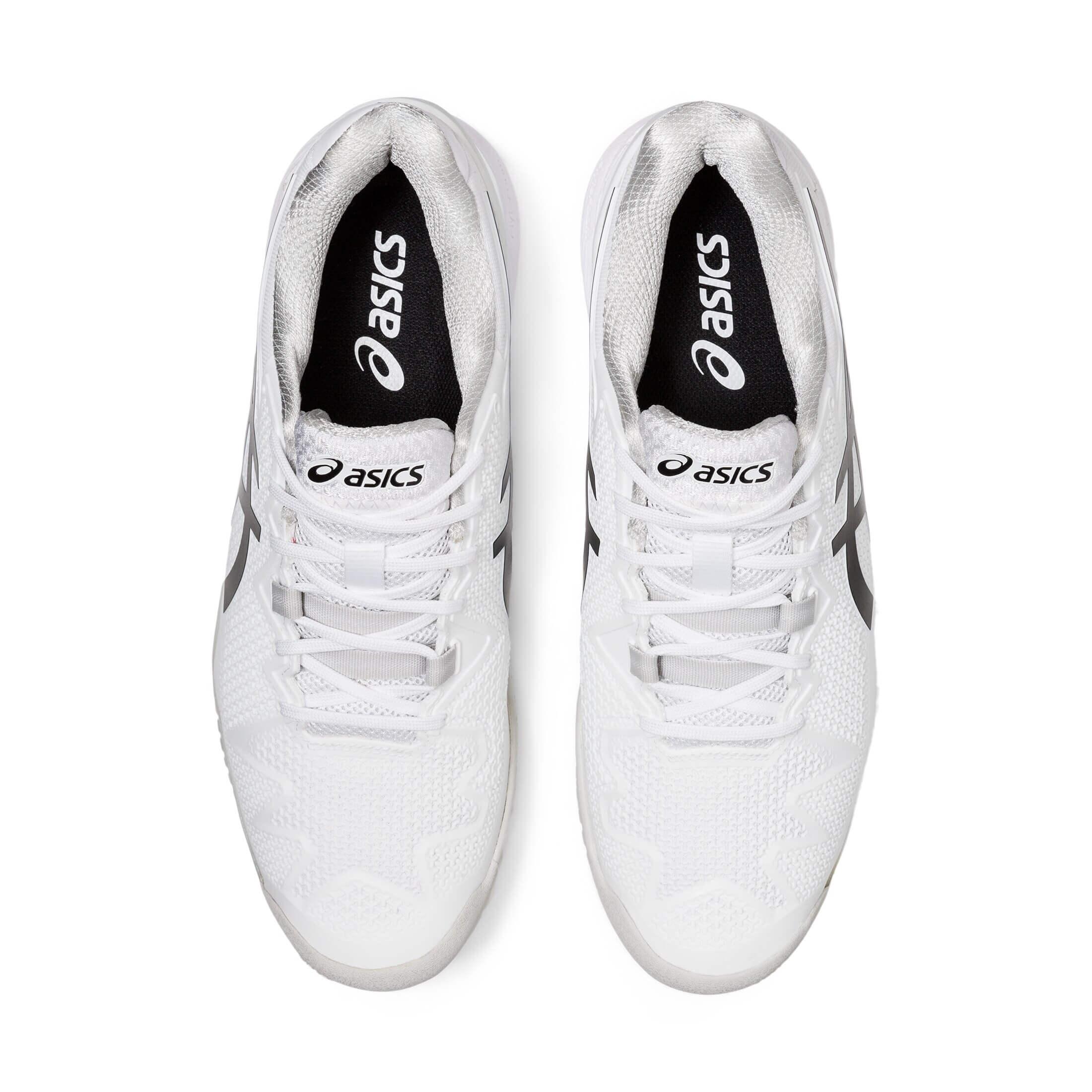 Asics Mens GELResolution 8 Tennis Shoes White/Black