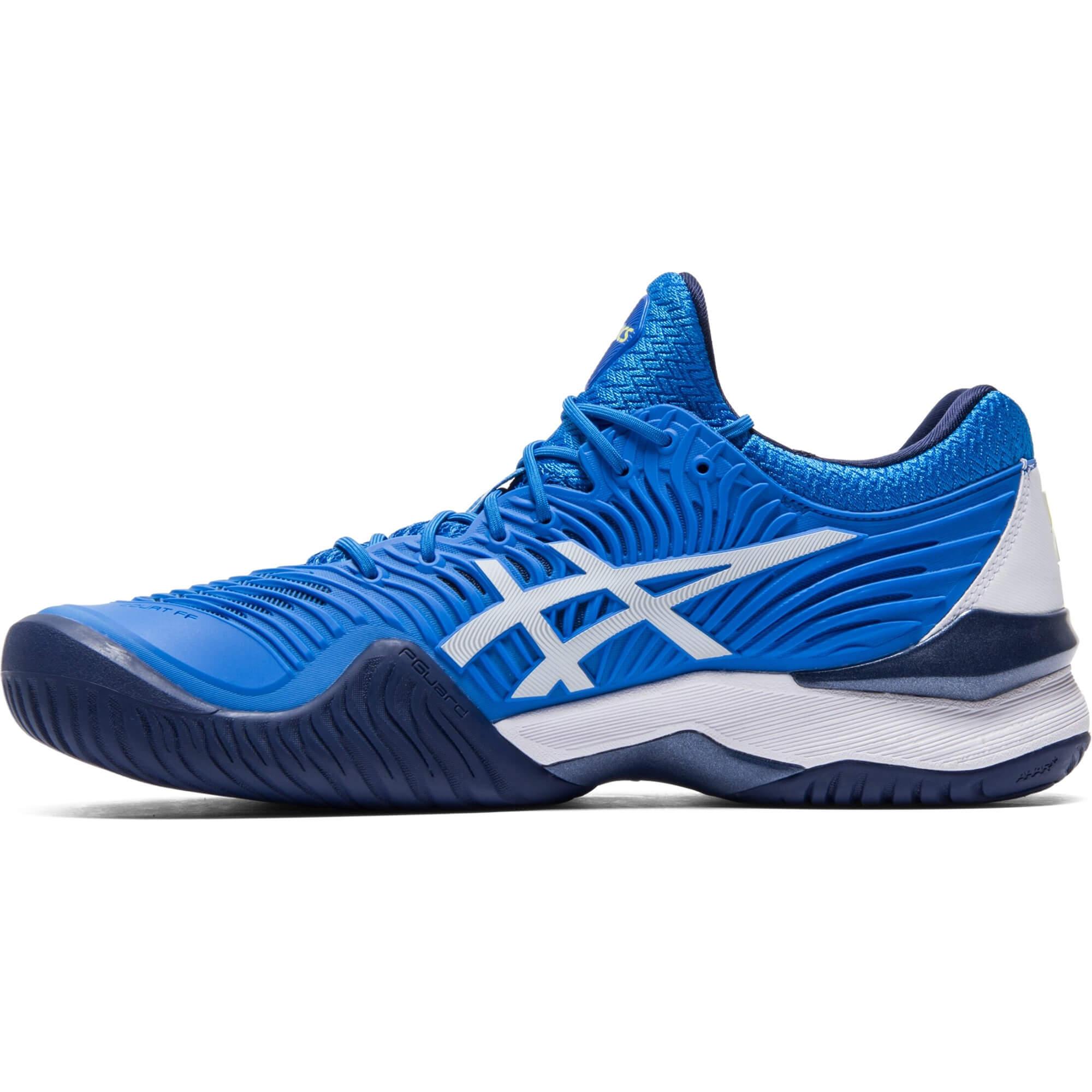 Asics Mens Court FF 2 Novak Tennis Shoes - Asics Blue/White ...