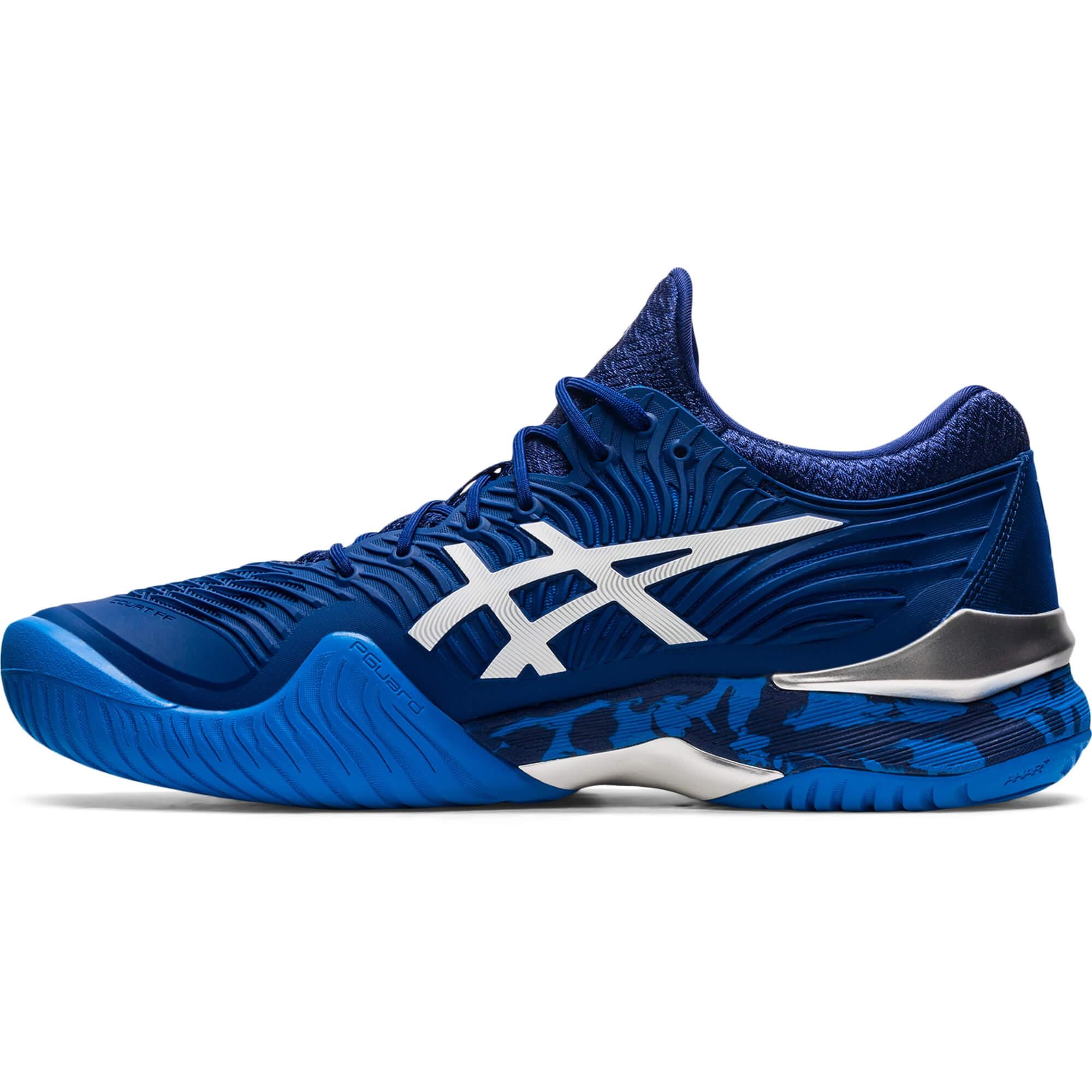 Asics Mens Court FF 2 Novak Tennis Shoes - Blue Print/White ...