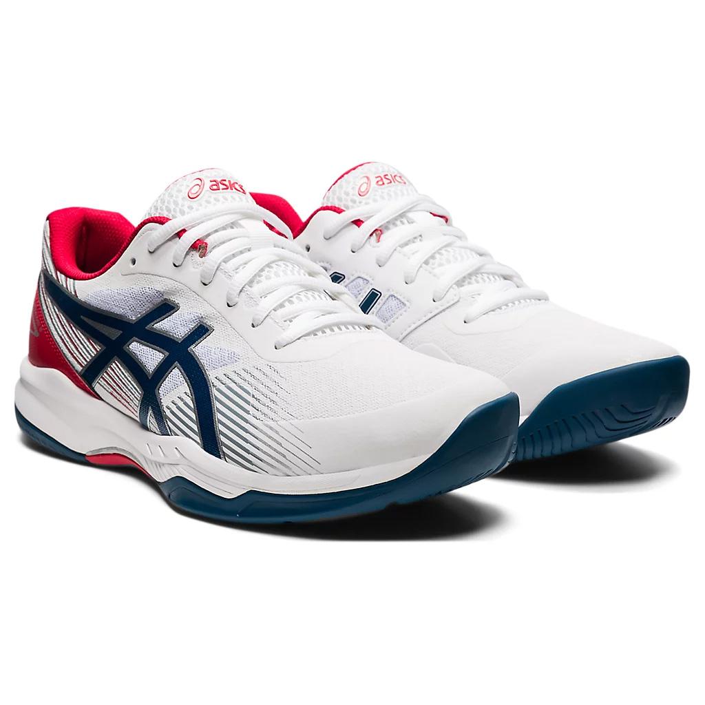 Asics Mens GELGame 8 Tennis Shoes White/Mako Blue