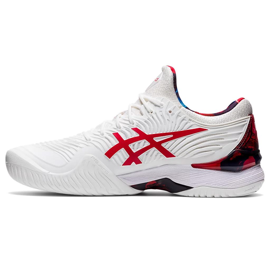 Asics Mens Court FF Novak L.E Tennis Shoes - White/Classic Red