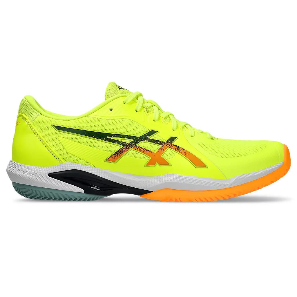 asics Solution Swift FF ネイビー/イエロー Asics Mens Solution Swift FF 2 Padel Shoes