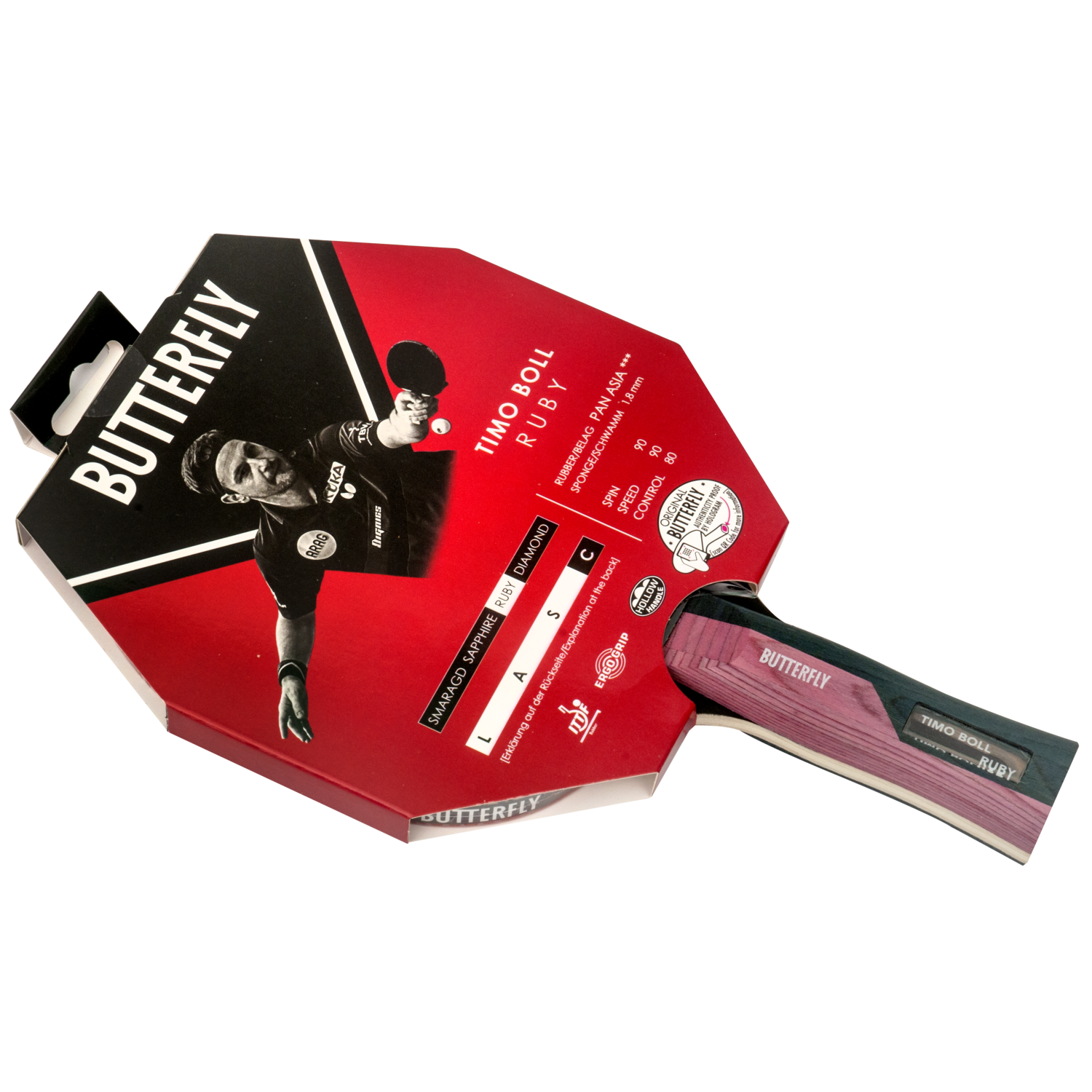 Butterfly Timo Boll Ruby Table Tennis Bat