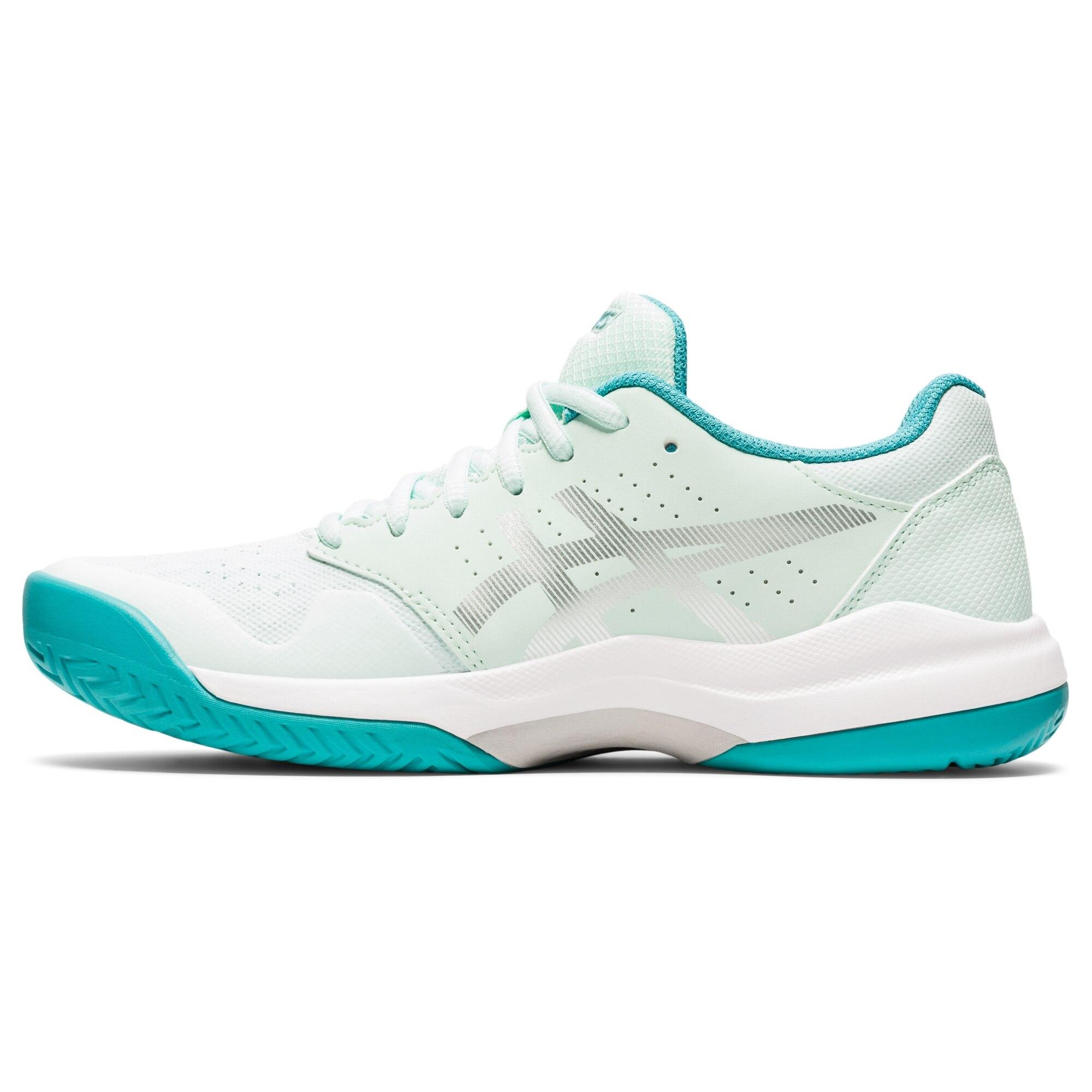 Asics Womens GELGame 7 Tennis Shoes Bio Mint/Pure Silver