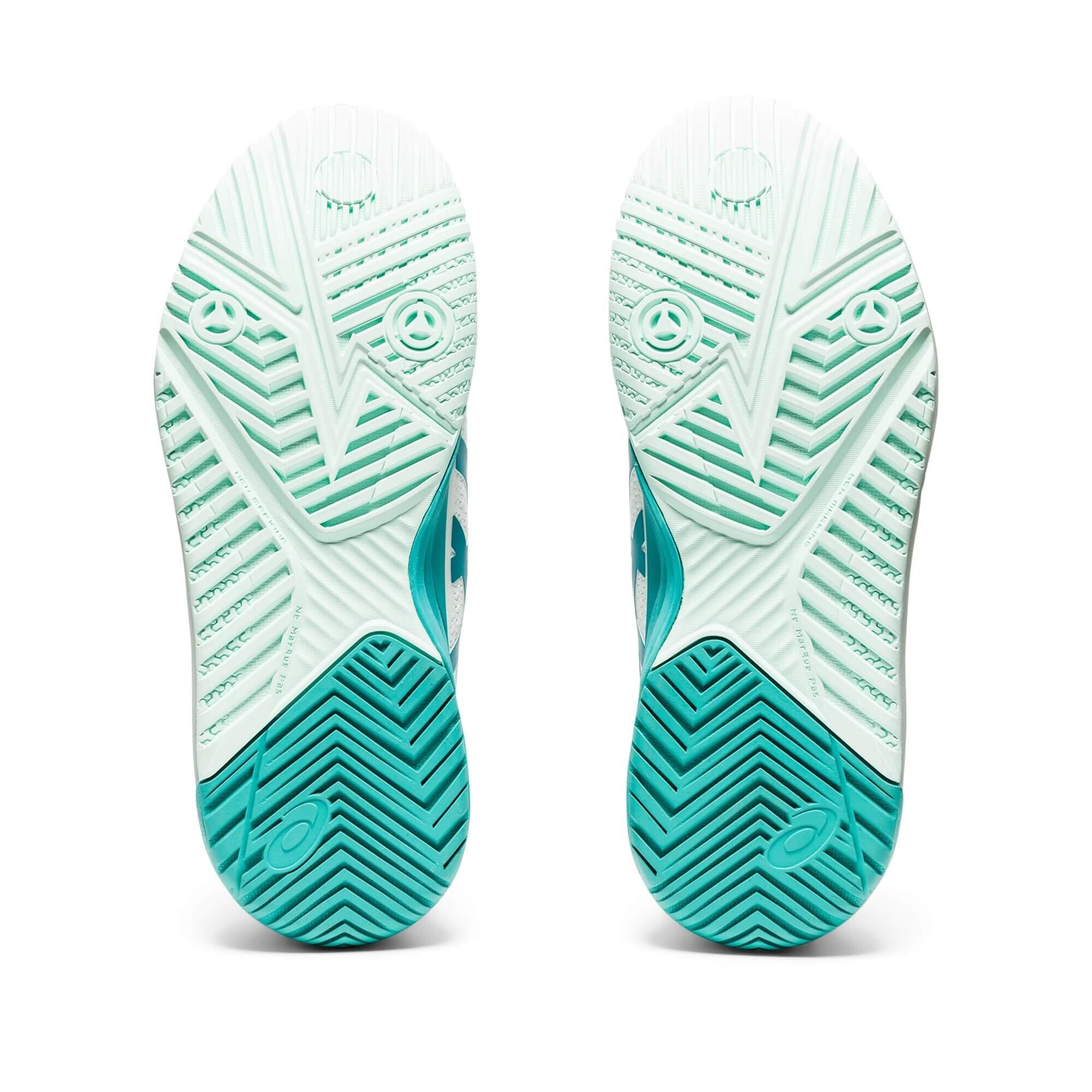 Asics Womens GELResolution 8 Tennis Shoes White/Lagoon