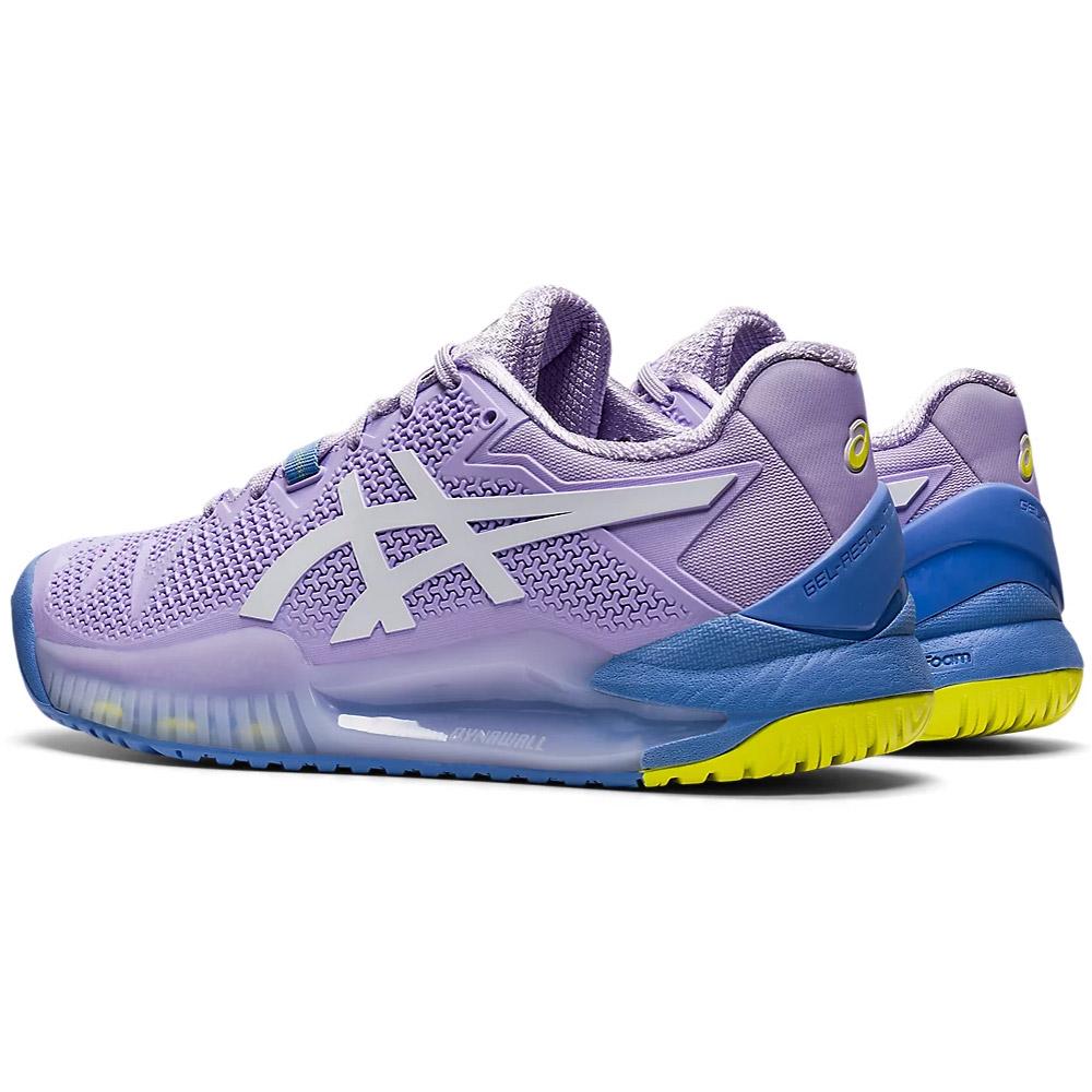 Asics Womens GELResolution 8 Tennis Shoes Murasaki/White