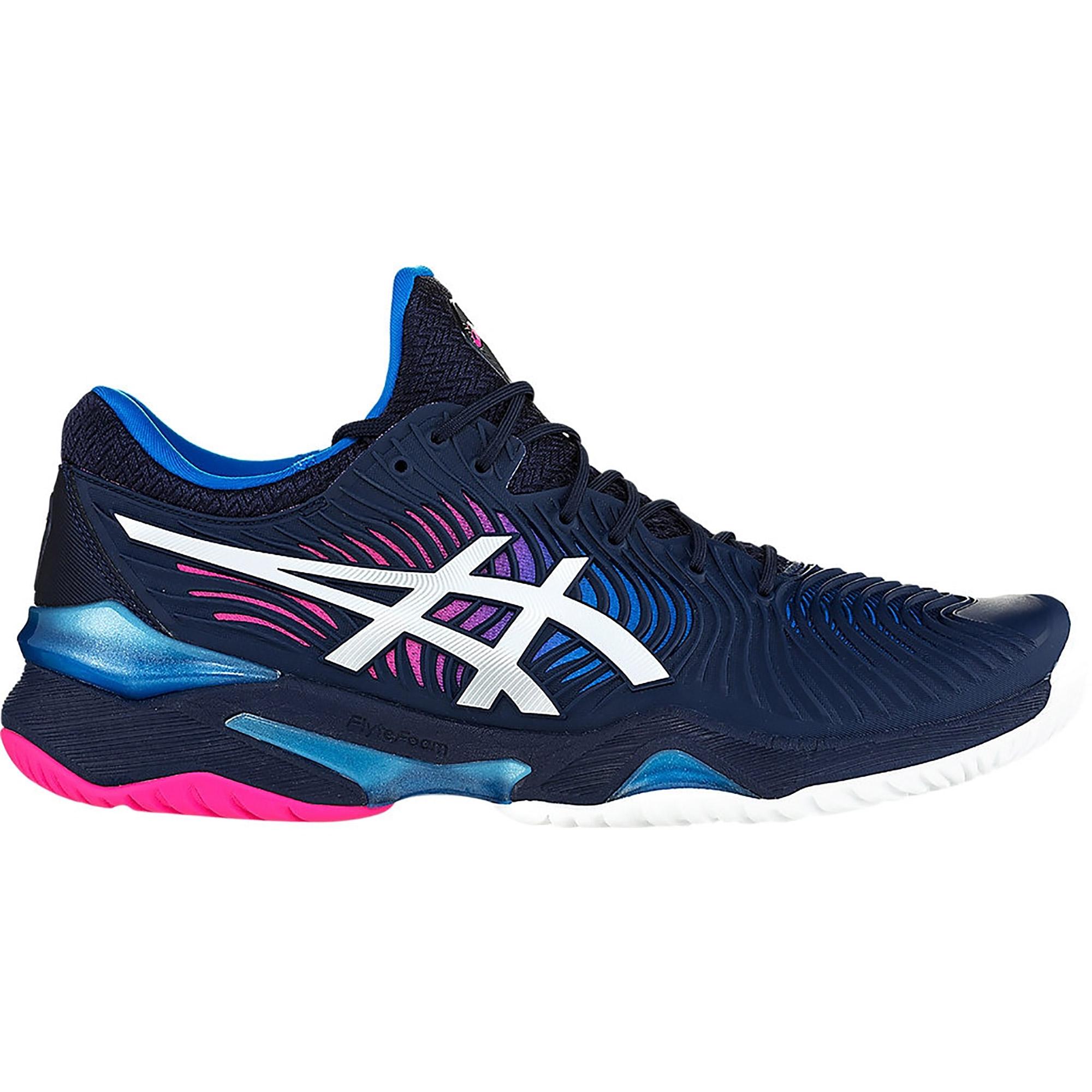 Asics Womens Court FF 2 Tennis Shoes - Peacoat/White - Tennisnuts.com