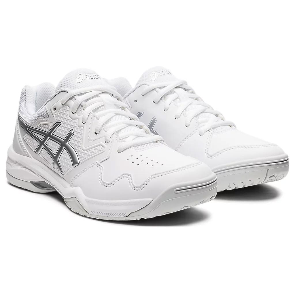 Asics Womens GEL-Dedicate 7 Tennis Shoes - White/Pure Silver ...