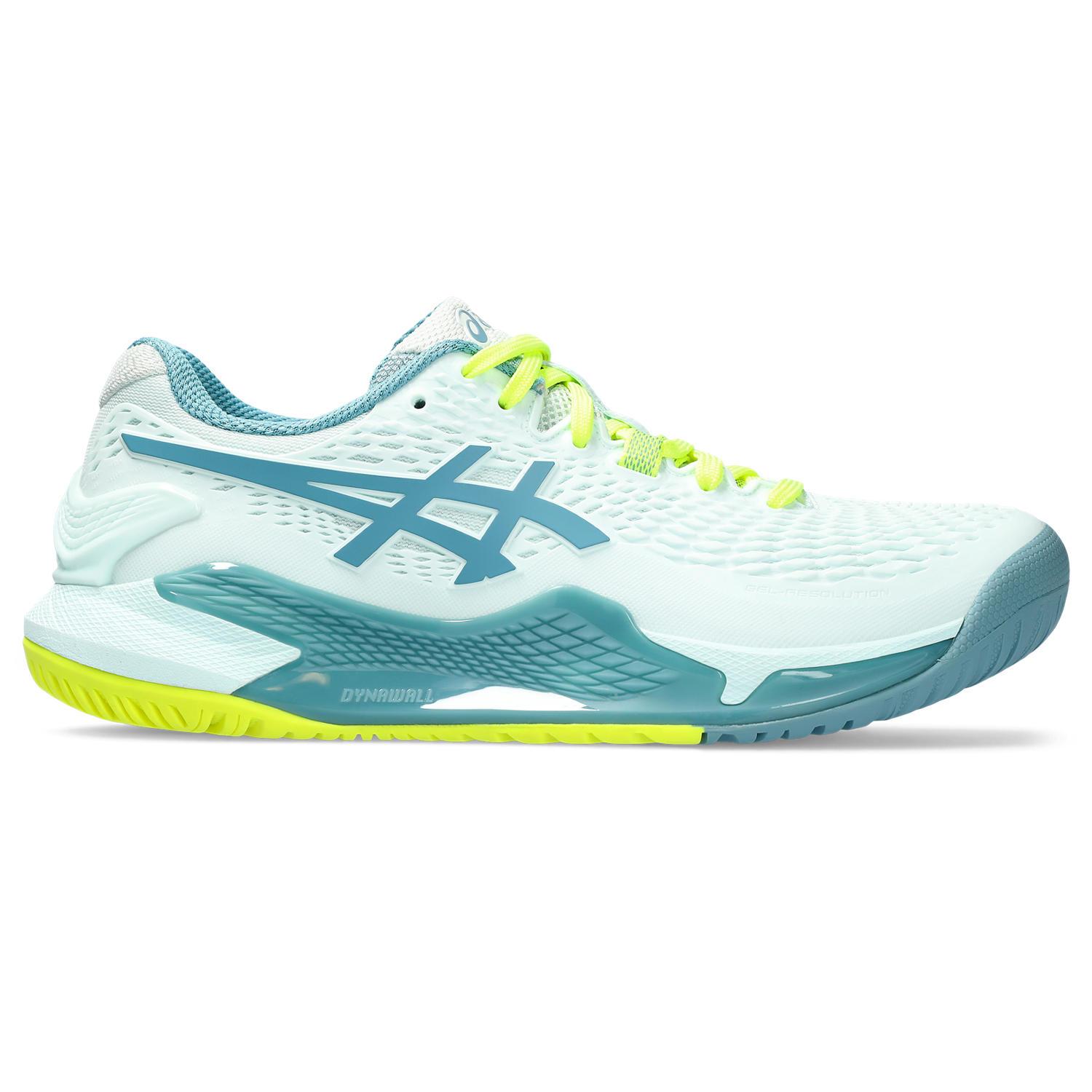 Asics Womens GELResolution 9 Tennis Shoes Soothing Sea/Gris Blue