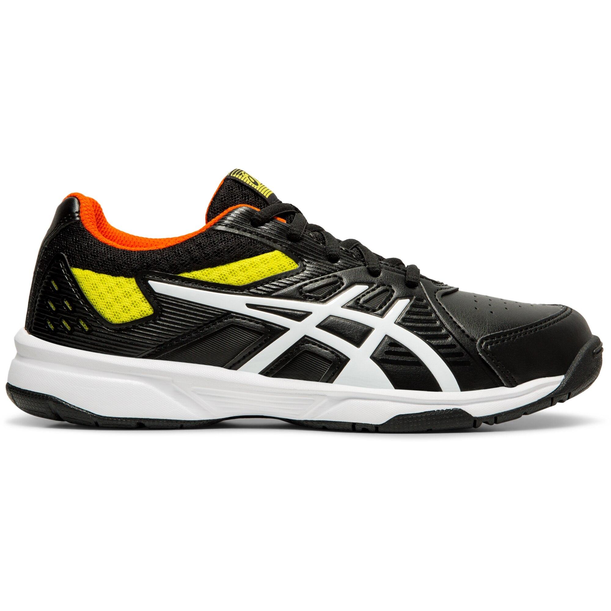 asics kids black shoes