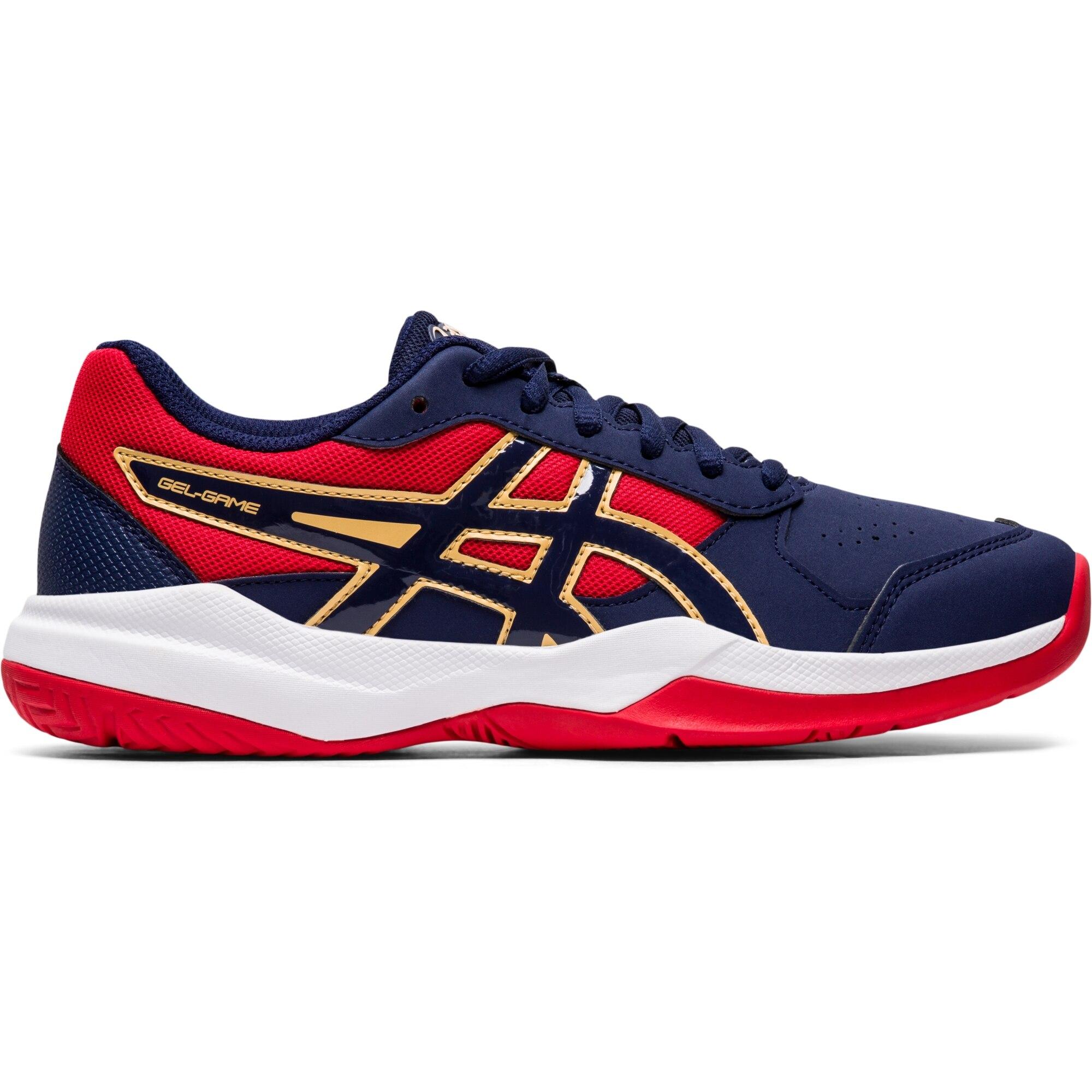 asics shoes kids red