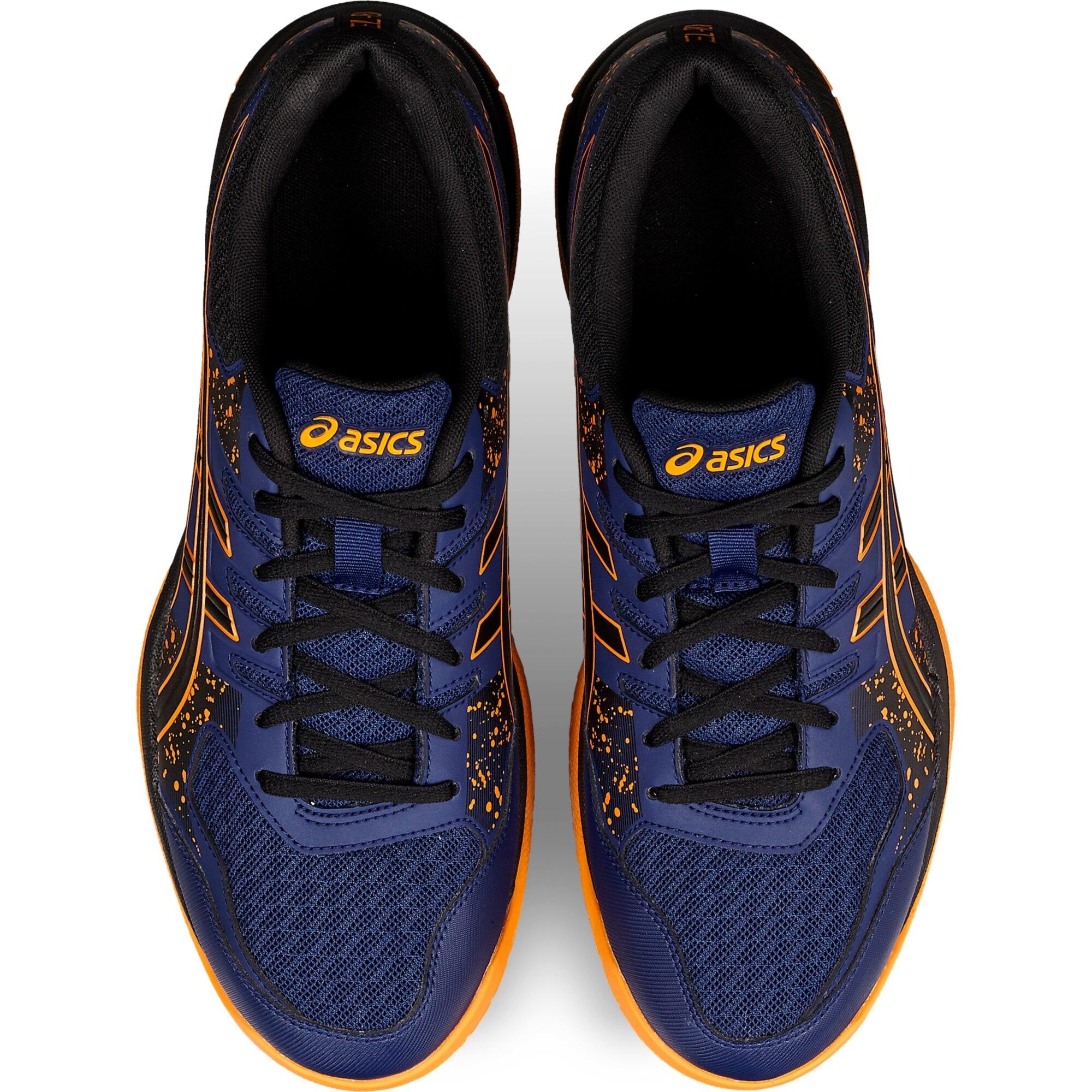 Asics Mens GEL-Flare 7 Indoor Court Shoes - Blue/Black - Tennisnuts.com
