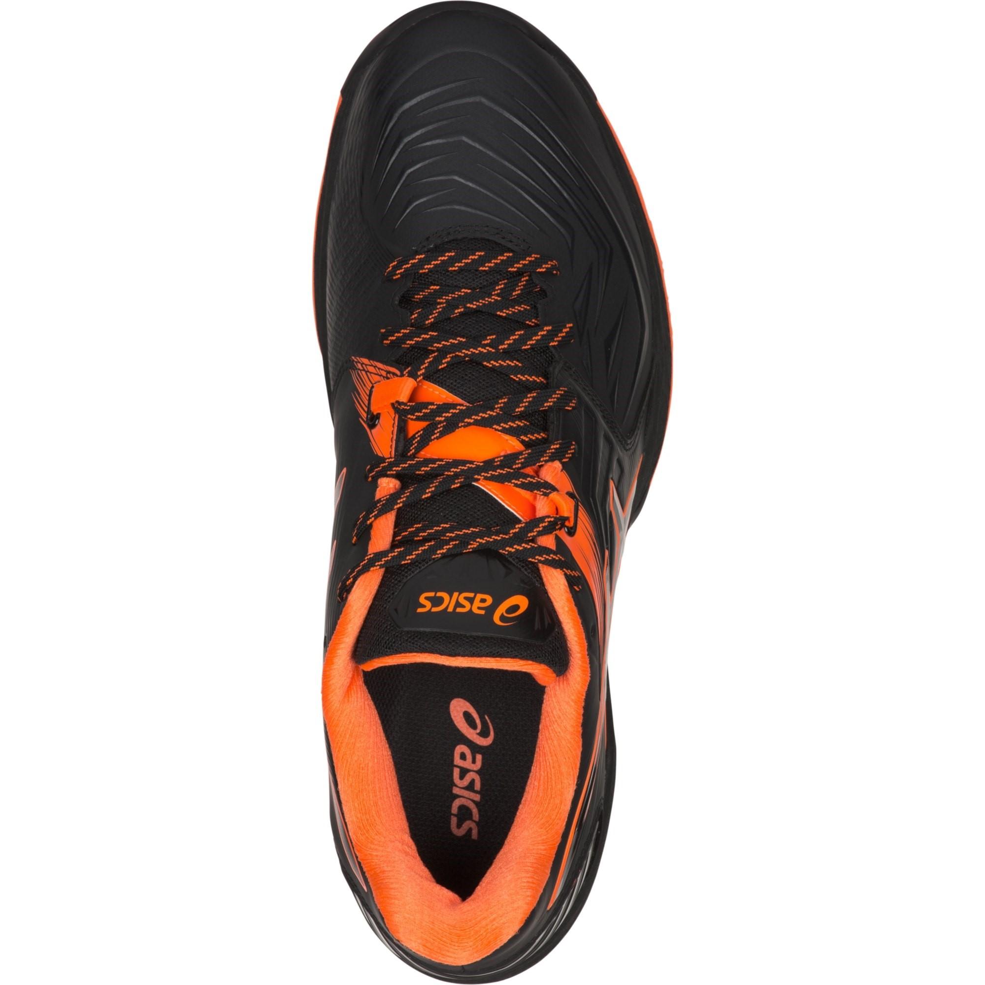 Asics Mens GEL-Blast FF Indoor Court Shoes - Black/Orange - Tennisnuts.com