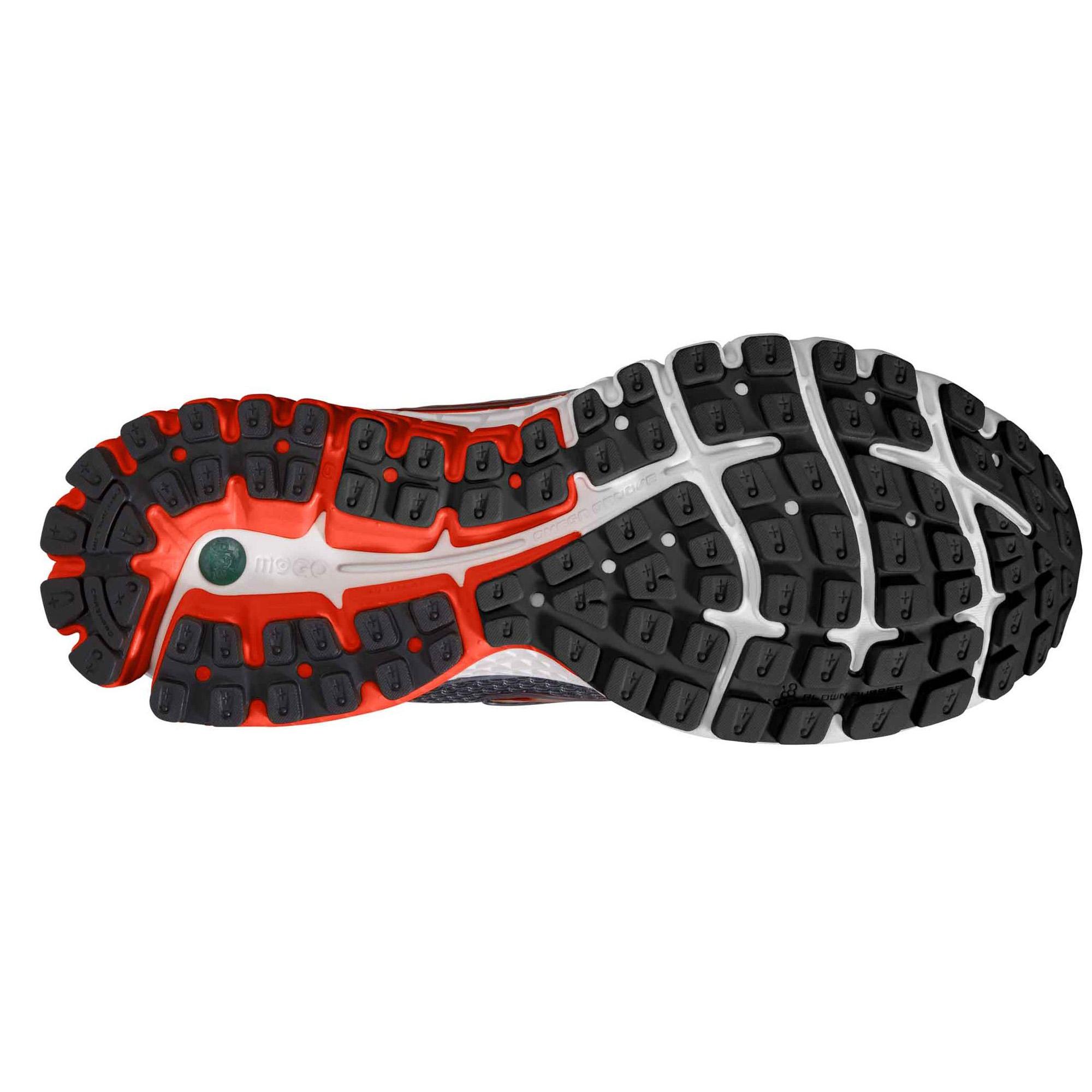 Brooks Mens Ghost 6 Running Shoes Grey/Orange