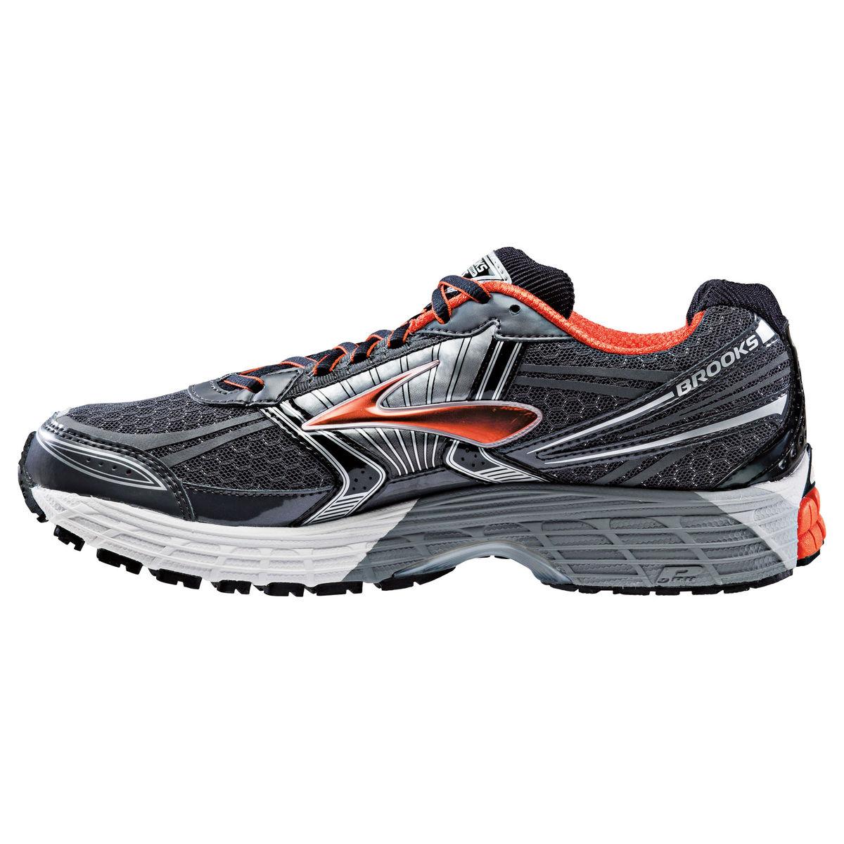 Brooks Mens Adrenaline GTS 14 Running Shoes - Black/Orange - Tennisnuts.com