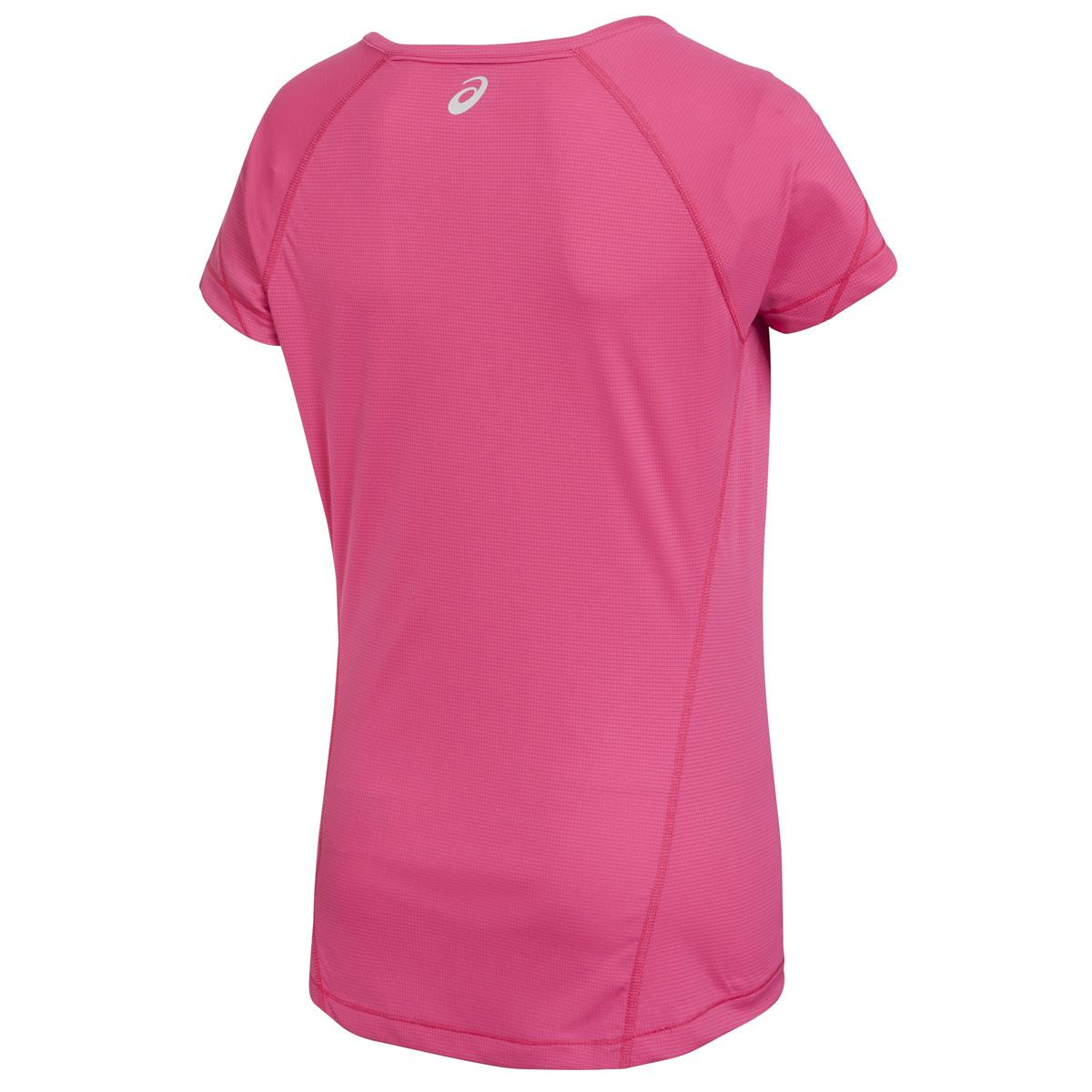 Asics Womens Short Sleeve Running Top Magenta