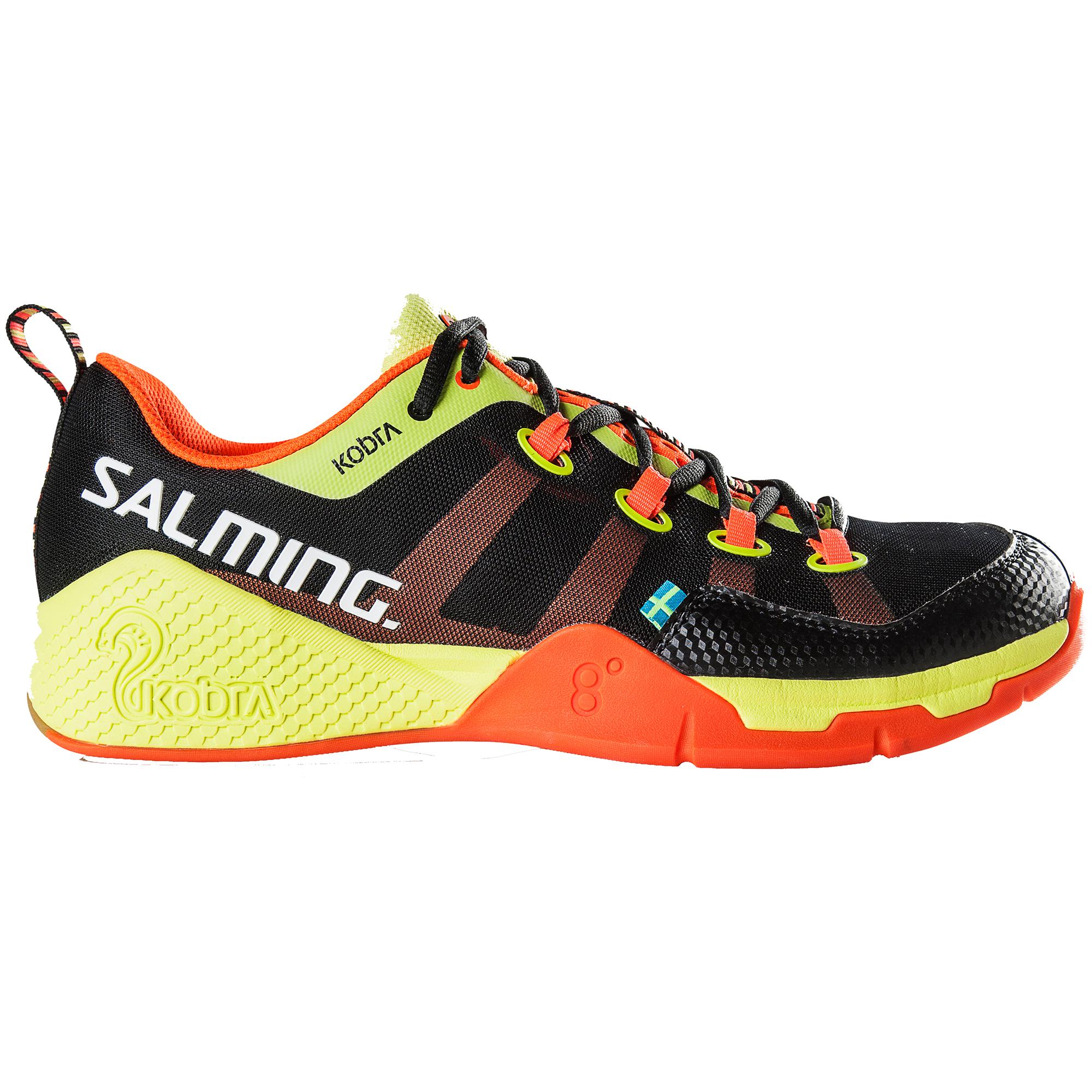 Salming Mens Kobra Indoor Court Shoes Black/Orange