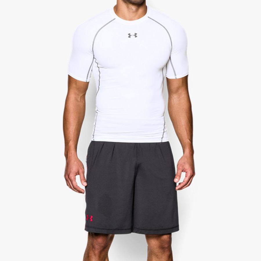 Under Armour Mens HeatGear Compression Top White