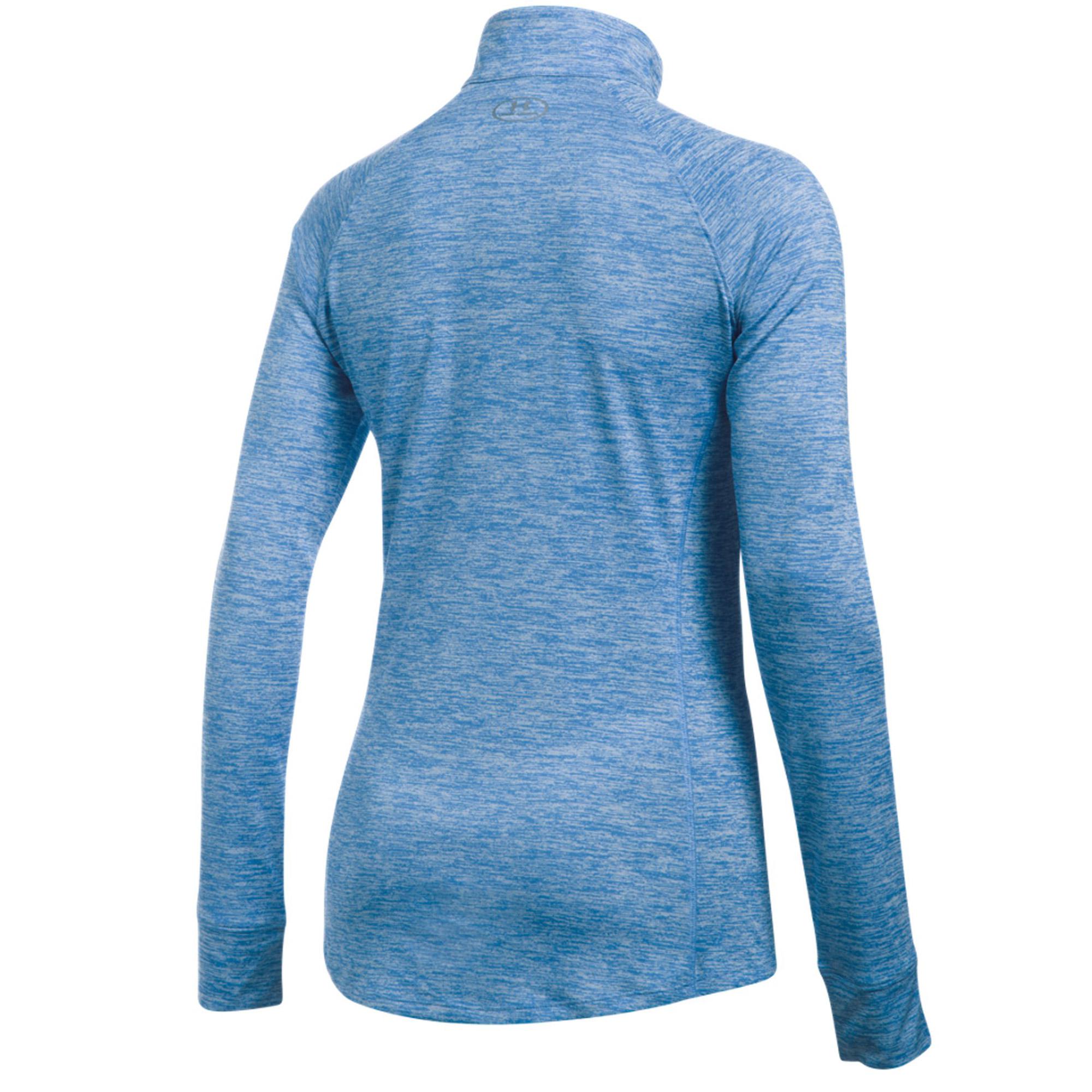 Under Armour Womens Tech 1/2 Zip Top Mediterranean Blue