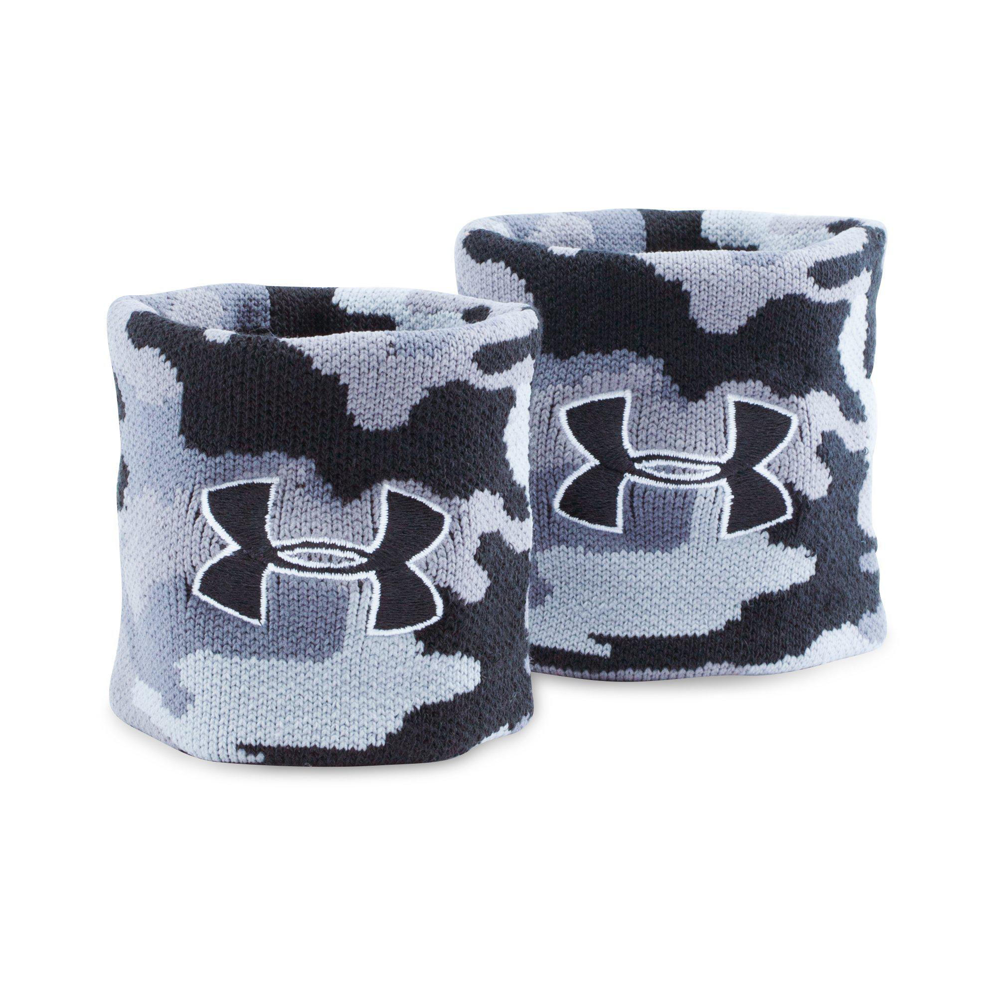 Under Armour Jacquard Wristband Pair Black/Steel