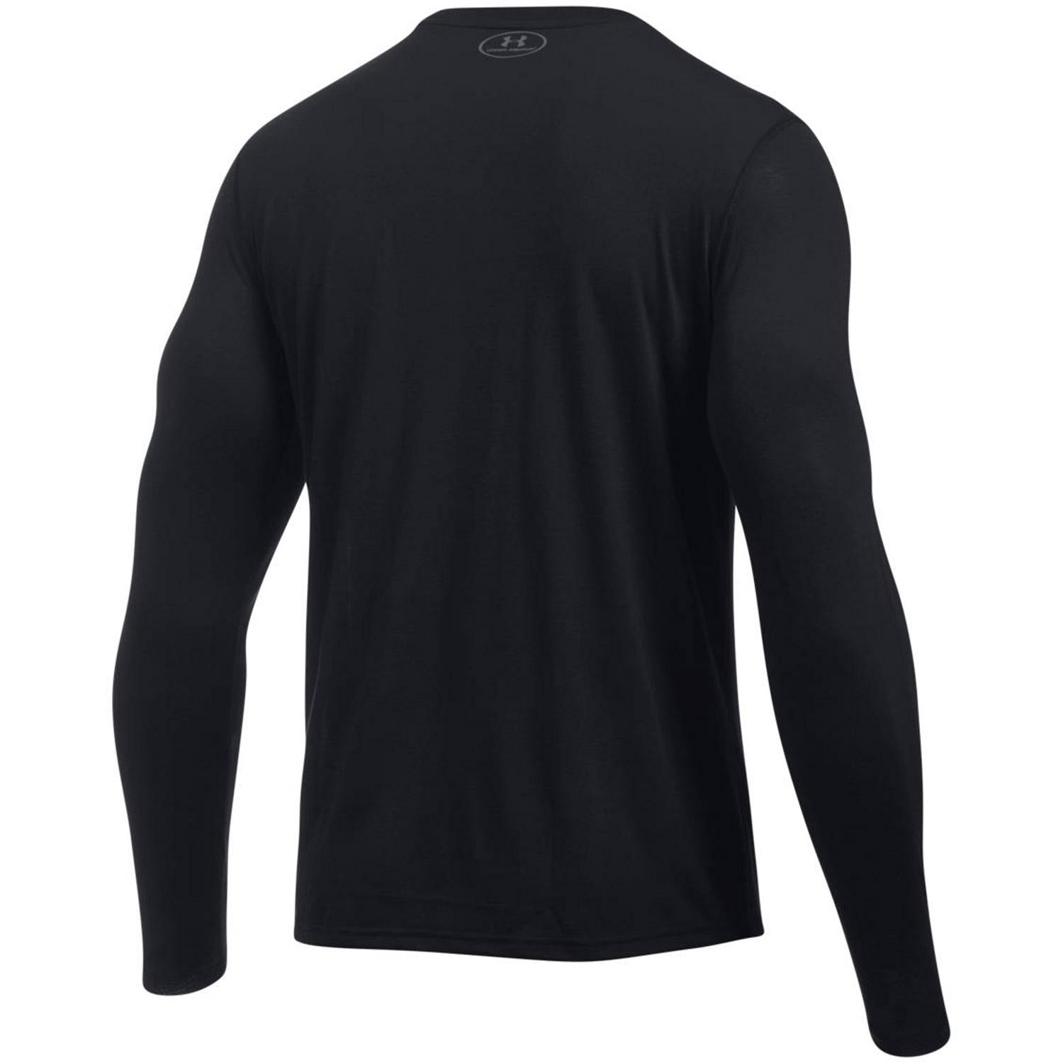 Under Armour Mens Fitted Long Sleeve Top - Black - Tennisnuts.com