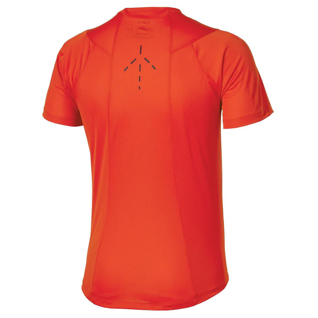 Asics Mens Athlete Short Sleeve Tennis Top Orange