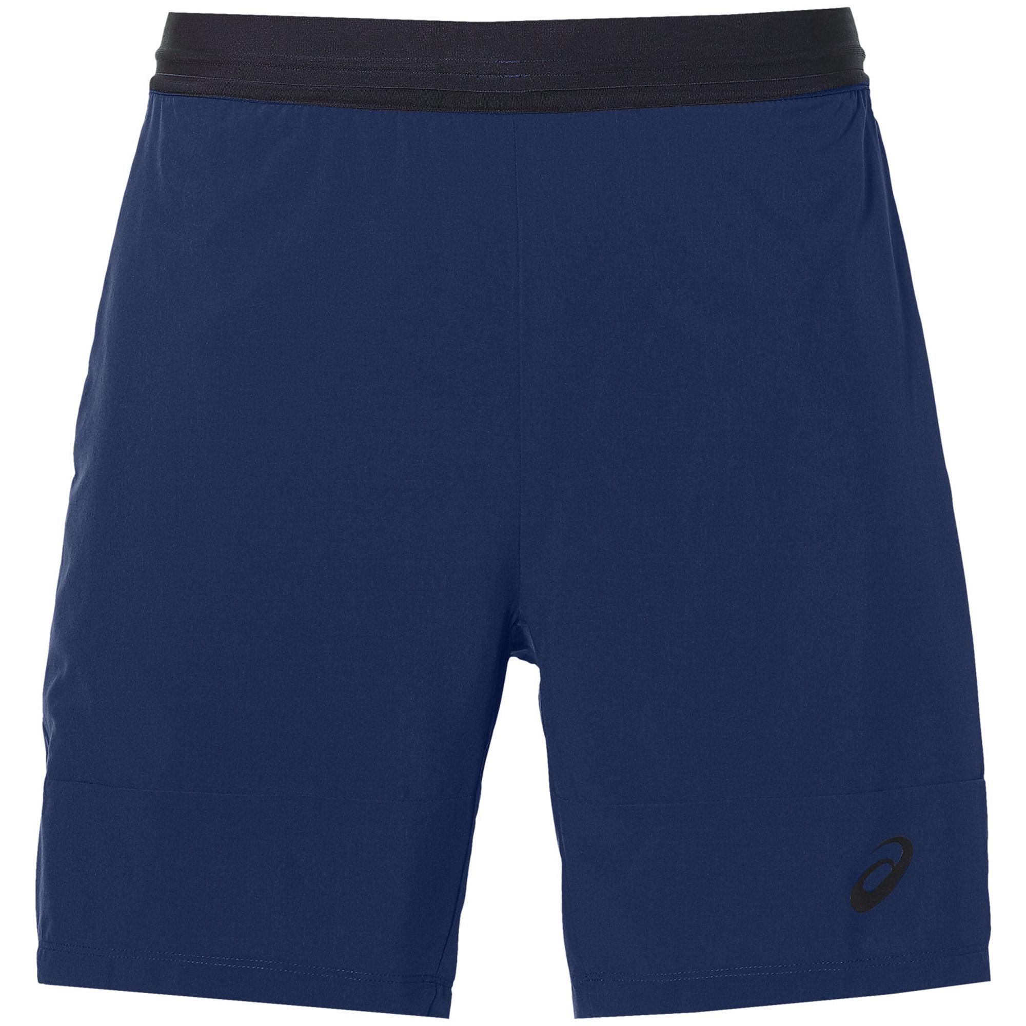 Asics Mens Athlete 7 Inch Tennis Shorts Indigo Blue