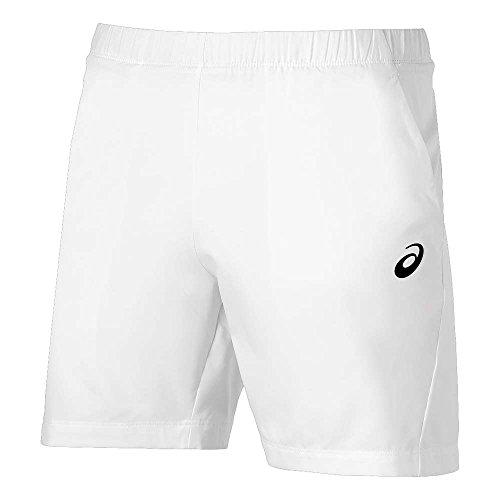 Asics Mens Club 7 Inch Tennis Shorts Real White