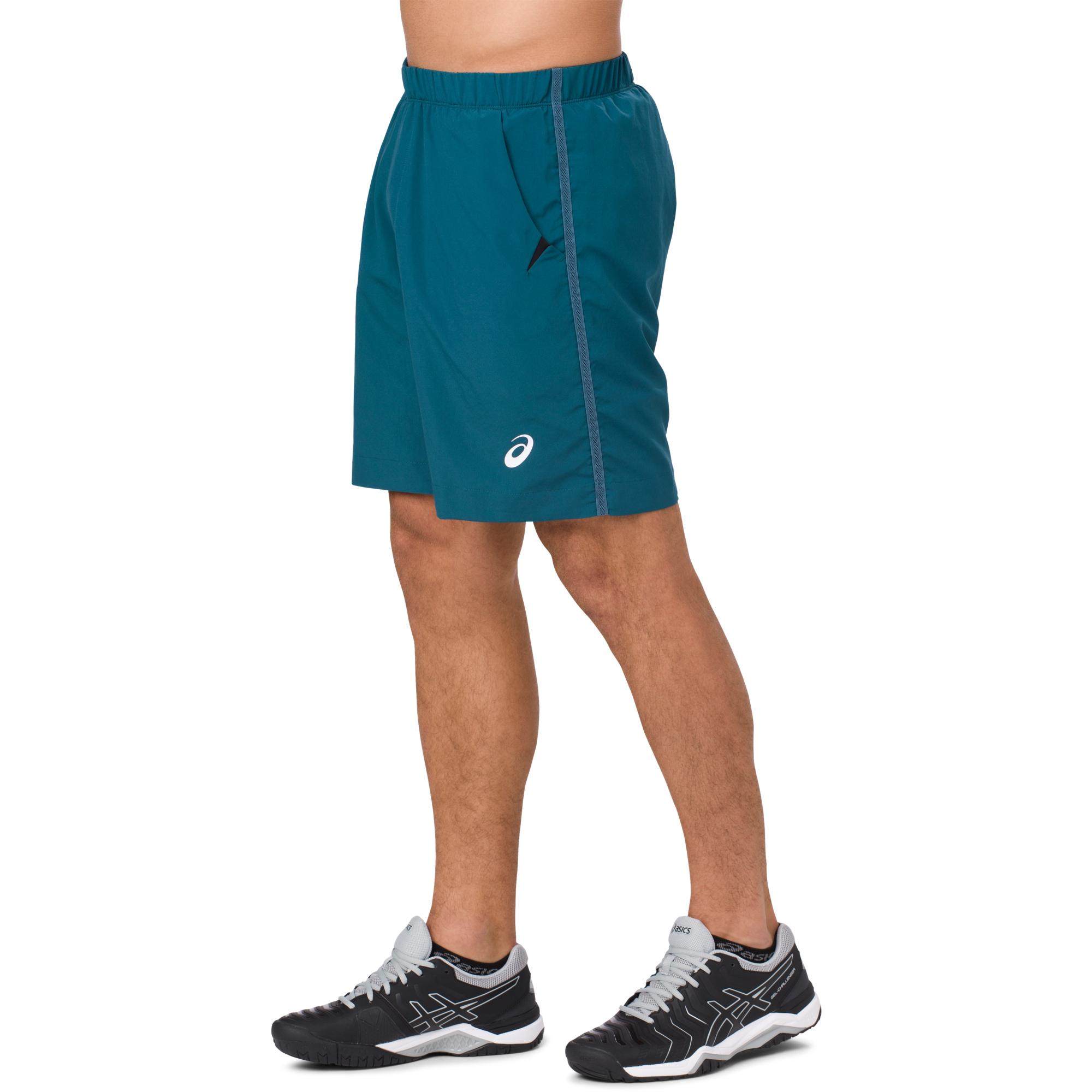 Asics Mens Tennis Shorts - Blue Steel - Tennisnuts.com