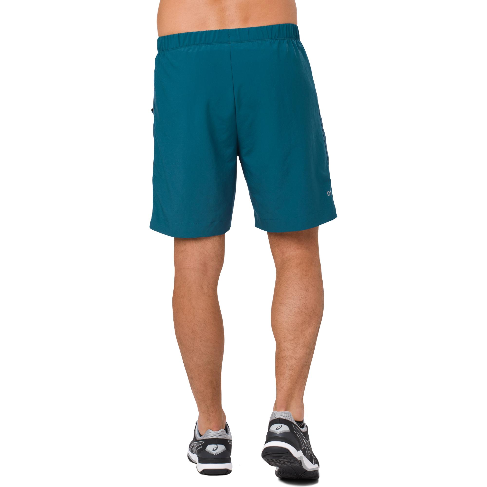 Asics Mens Tennis Shorts Blue Steel