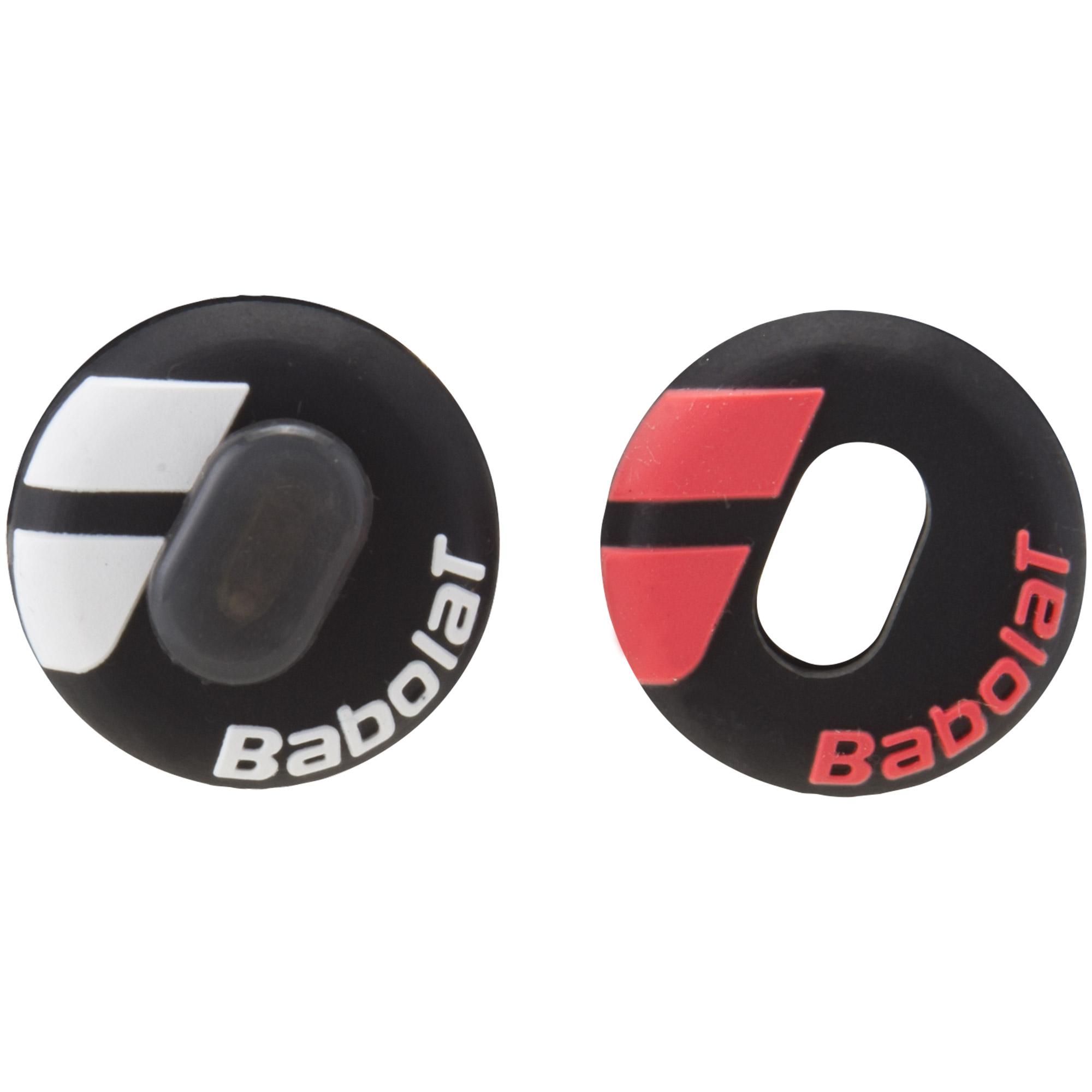 Babolat Custom Damp Vibration Dampeners (Pack of 2) Black/Red