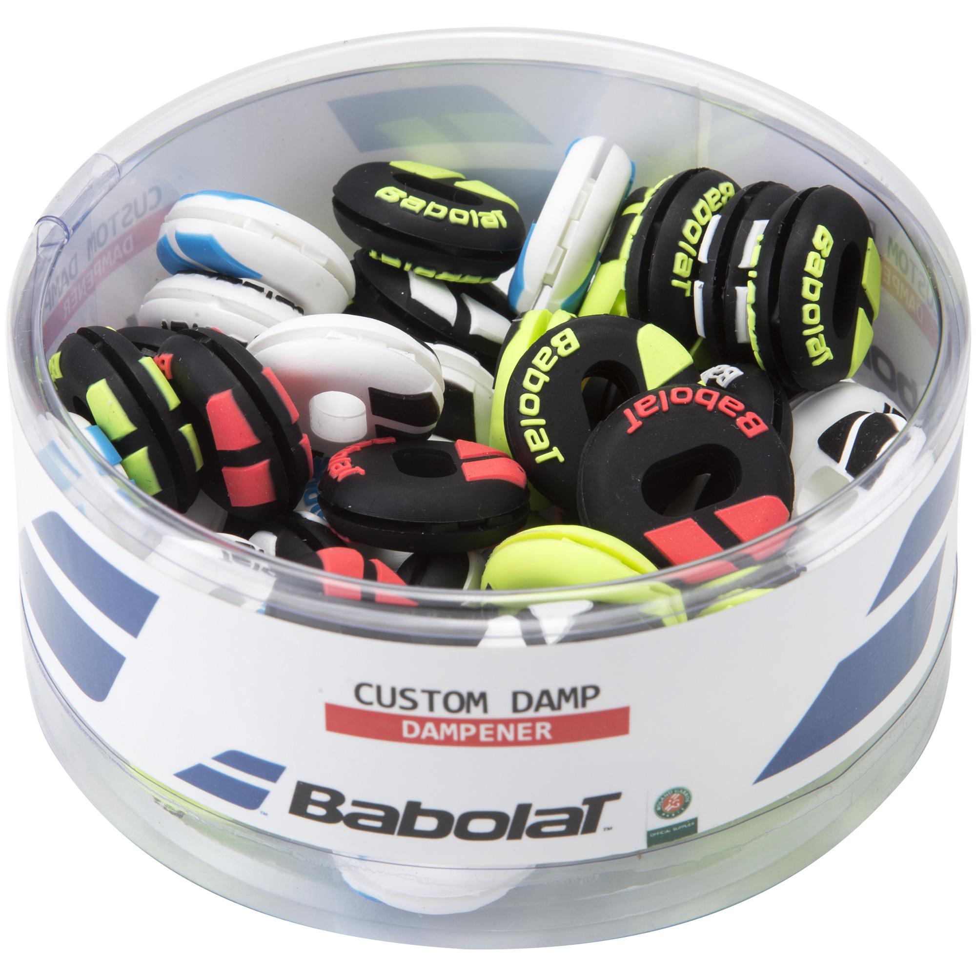 Babolat Custom Damp Round Vibration Dampeners (Pack of 48) - Tennisnuts.com