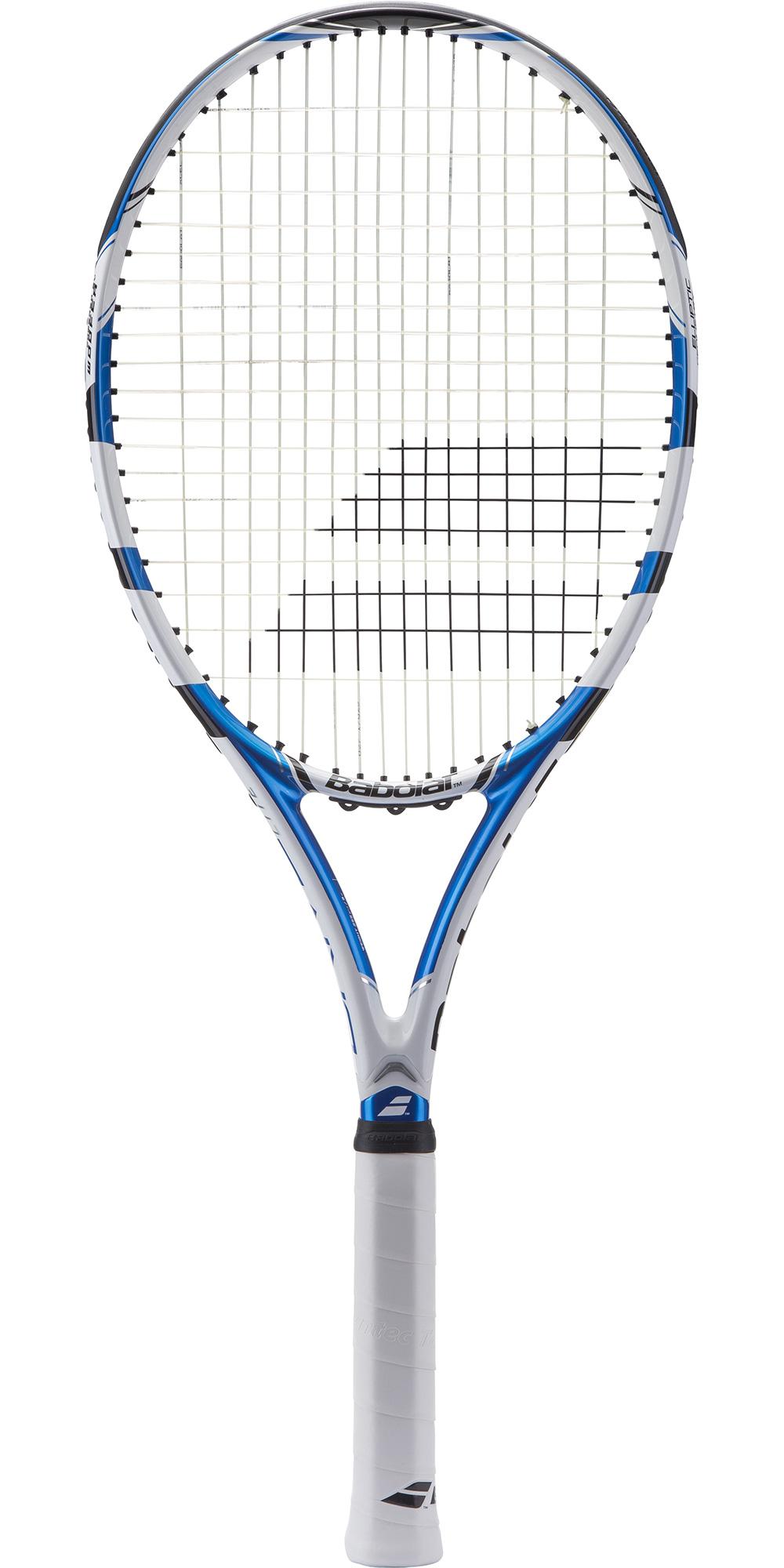 Babolat Drive Lite Tennis Racket - White/Blue - Tennisnuts.com