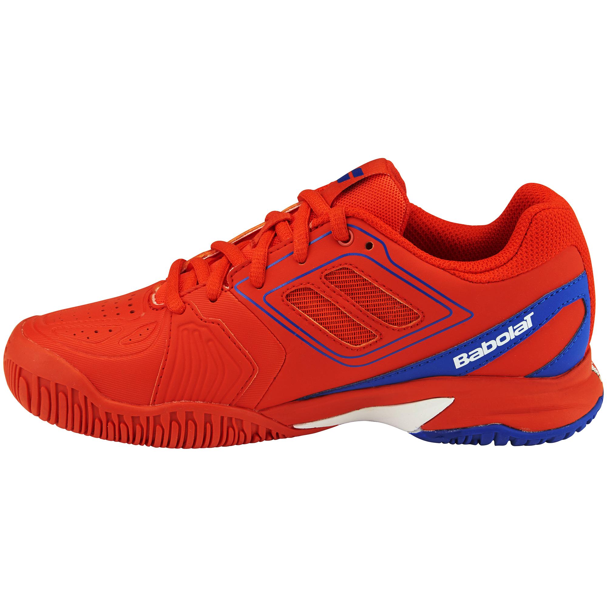 babolat red tennis shoes
