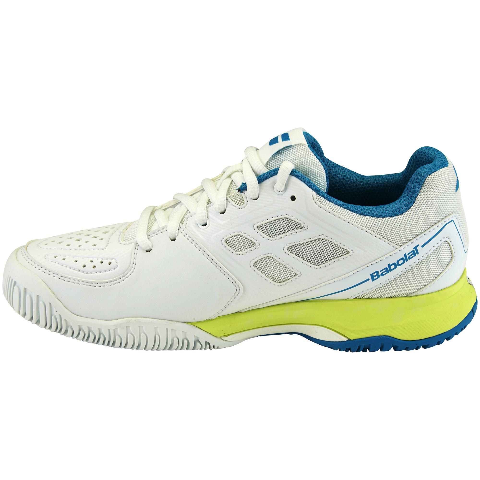 Babolat Womens Pulsion All Court Tennis Shoes - White/Blue ...