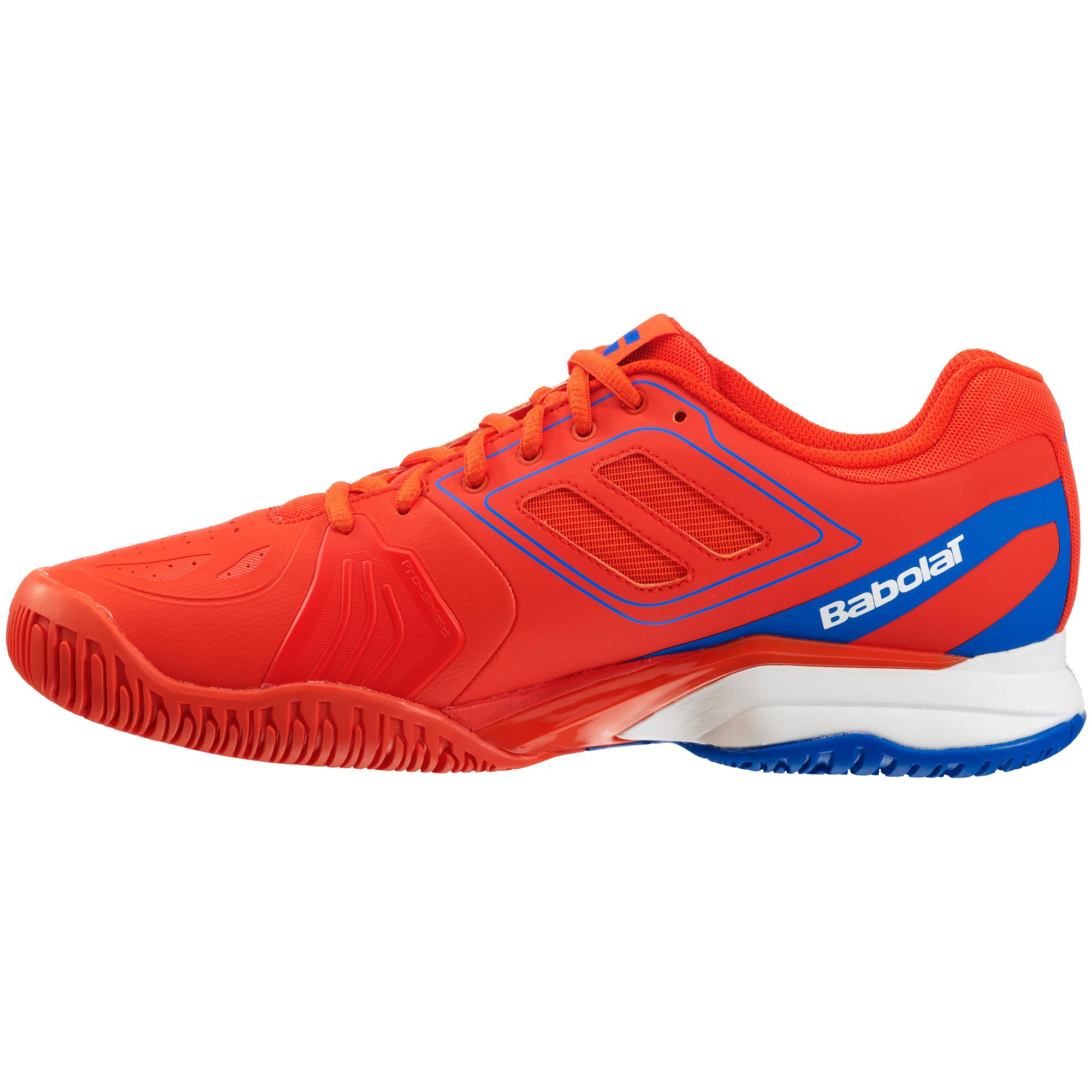babolat red tennis shoes