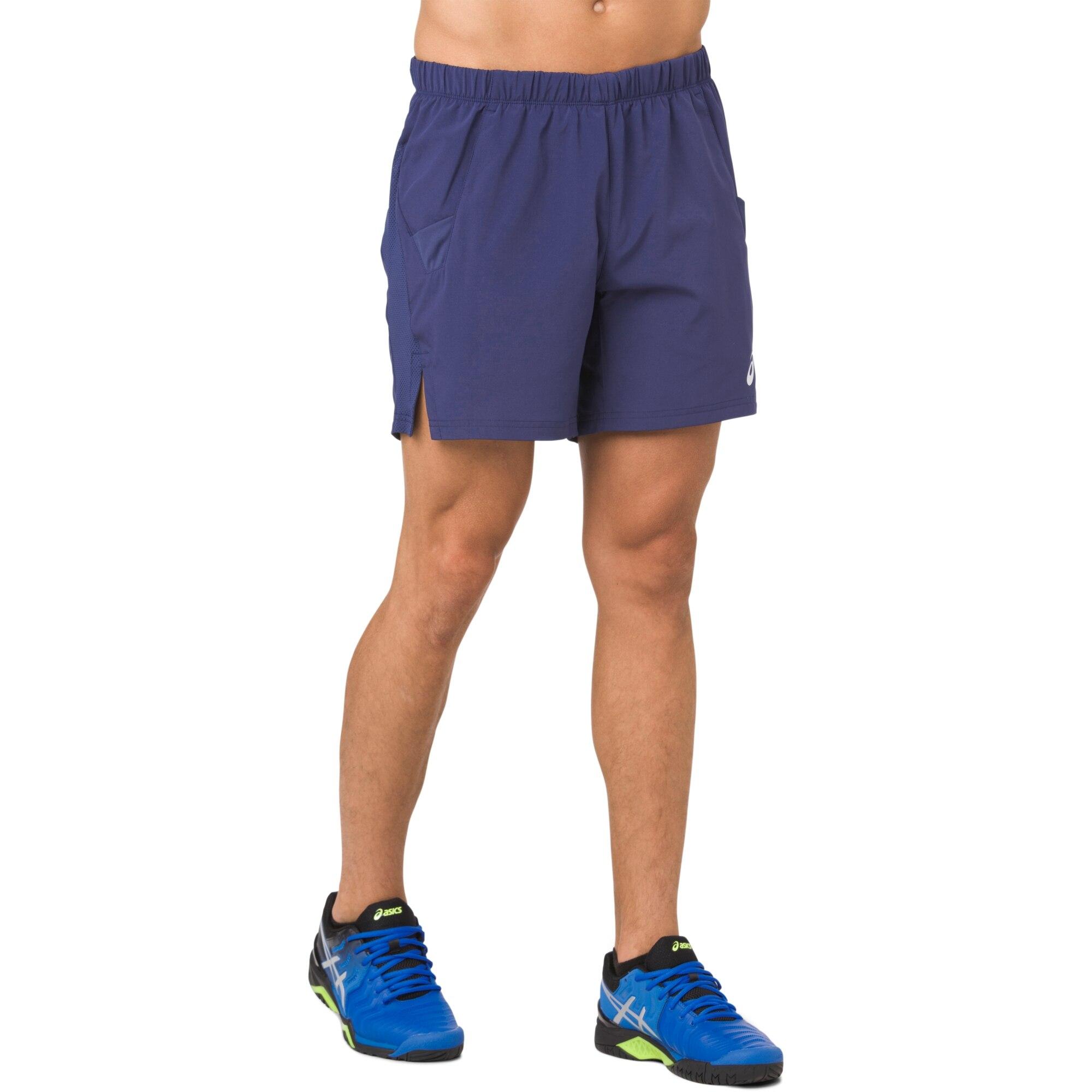 Asics Mens Tennis 7 Inch Shorts Indigo Blue