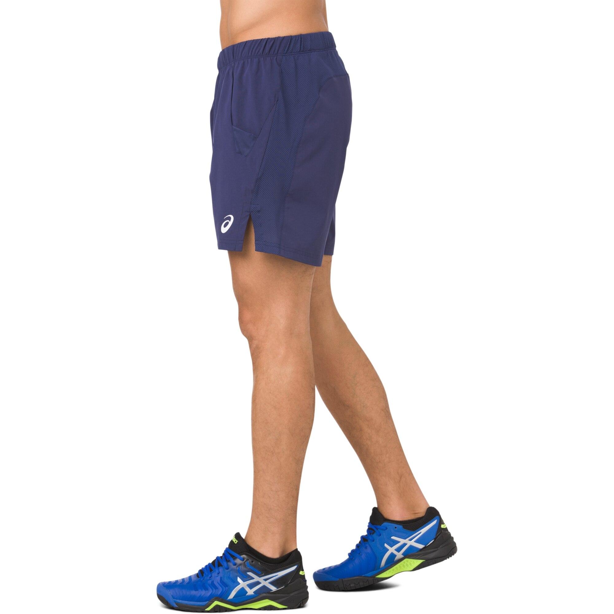 Asics Mens Tennis 7 Inch Shorts Indigo Blue