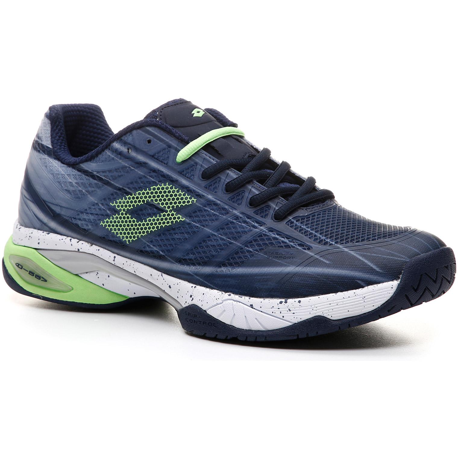 Lotto Mens Mirage 300 Tennis Shoes Navy Blue/Green Apple