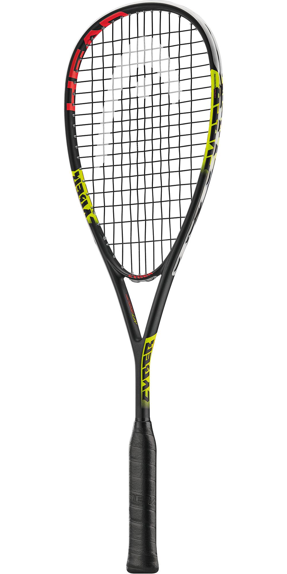 Head Cyber Pro Squash Racket Black/Yellow/Red