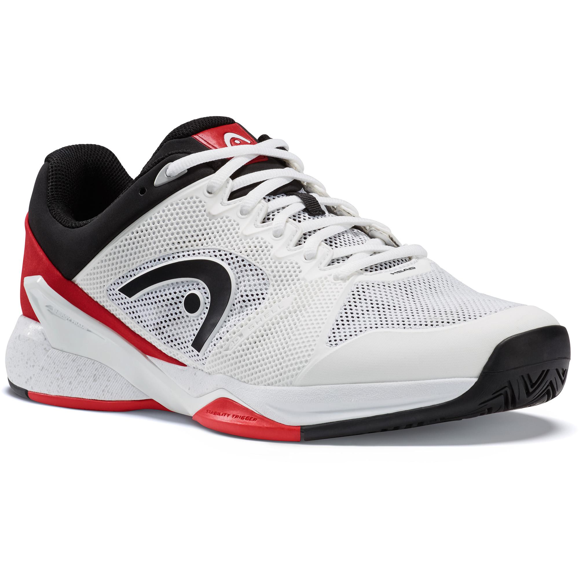 Head Mens Revolt Pro 2.5 Tennis Shoes White/Red