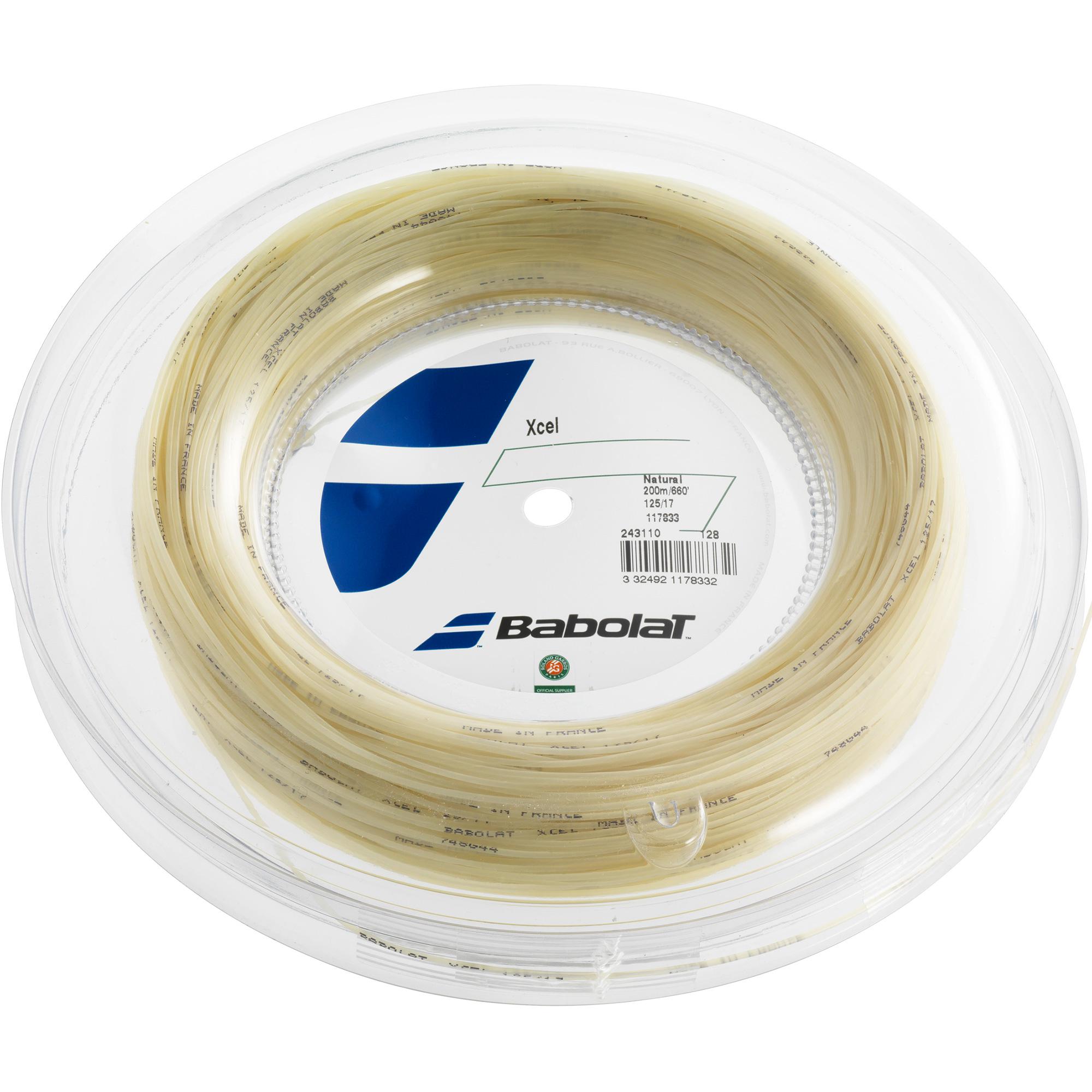 Babolat Xcel 200m Tennis String Reel Natural