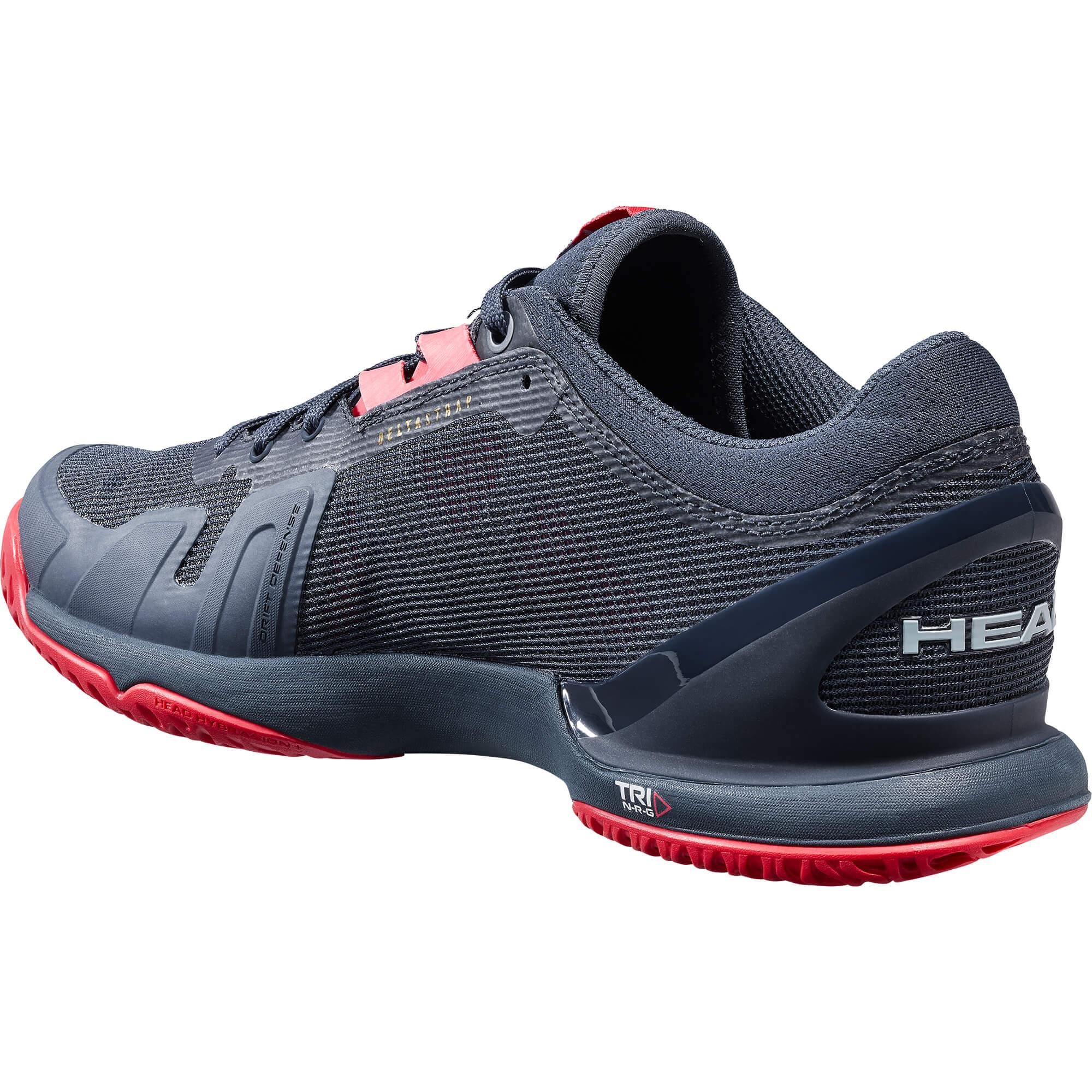 Head Mens Sprint Pro 3.0 Tennis Shoes Midnight Navy/Neon Red