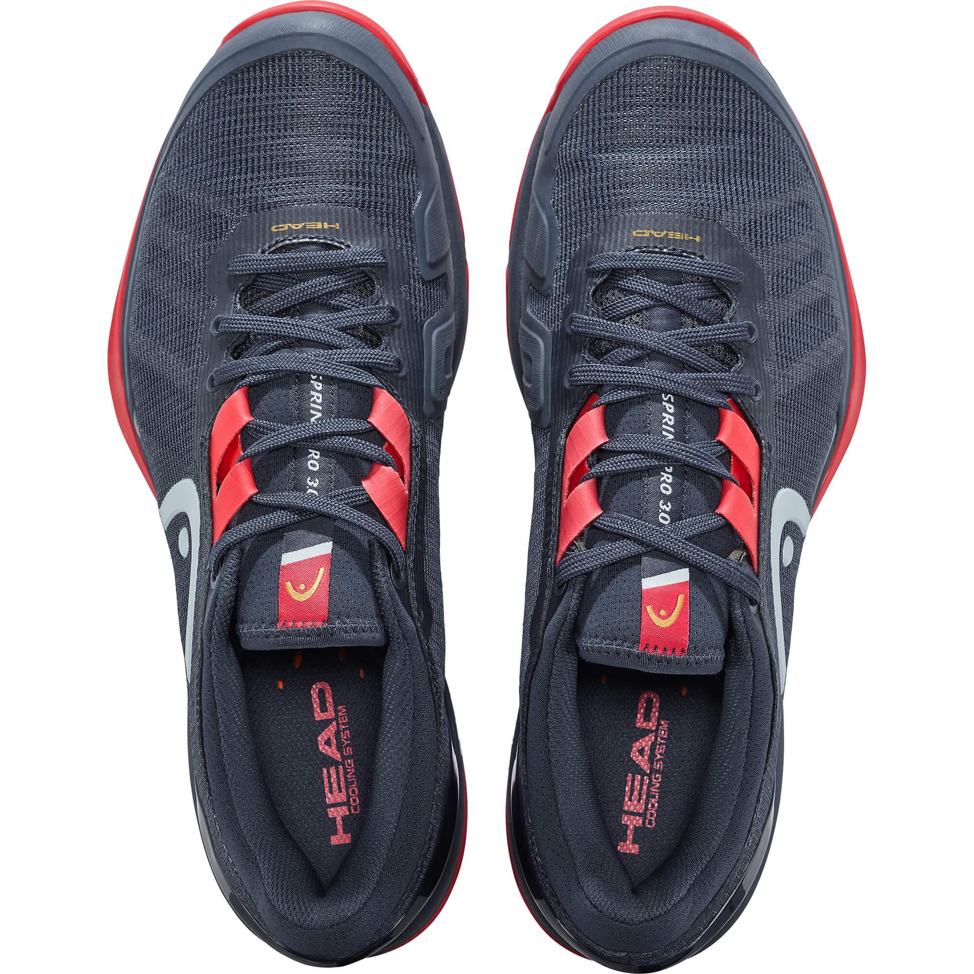 Head Mens Sprint Pro 3.0 Tennis Shoes Midnight Navy/Neon Red