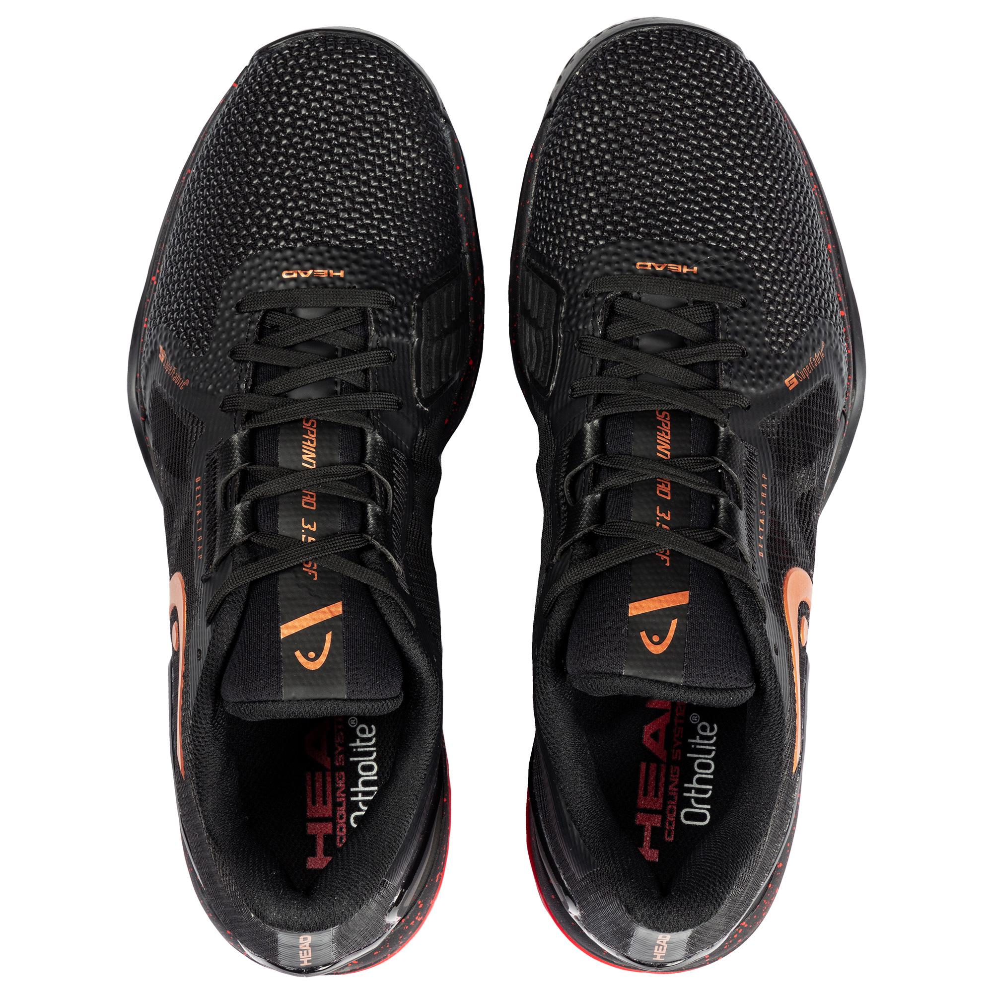 Head Mens Sprint Pro 3.5 SF Tennis Shoes Black/Orange