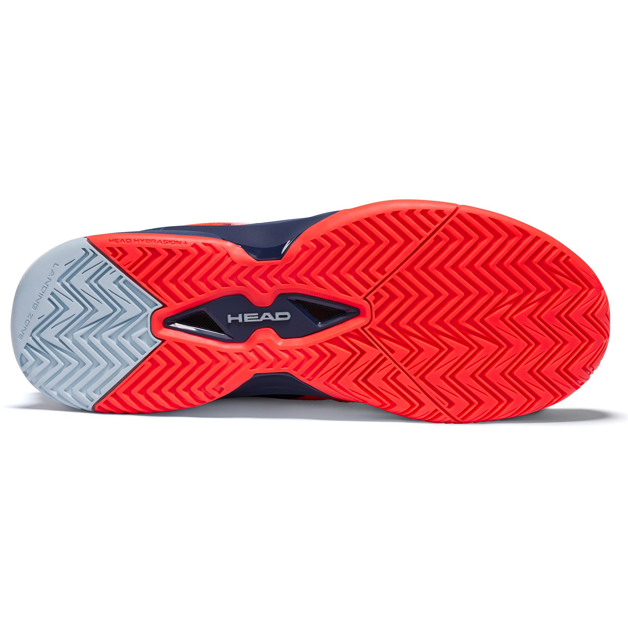 Head Mens Revolt Pro 3.5 Tennis Shoes Neon Red/Dress Blue